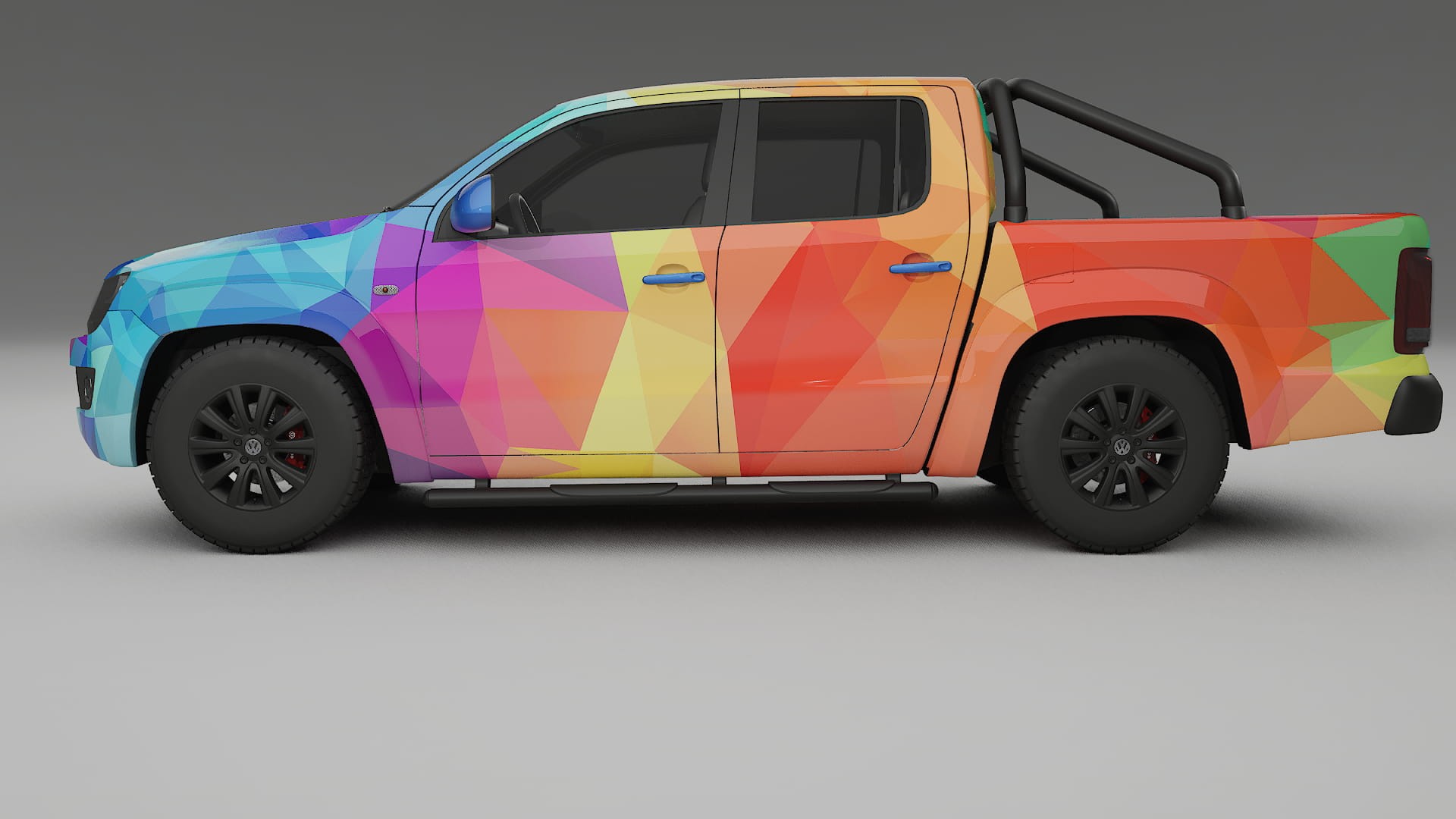 VW Amarok 2H VECTOR VIBE – Kit Wrap PPF Personalizat din Folie de Poliuretan Imprimabilă