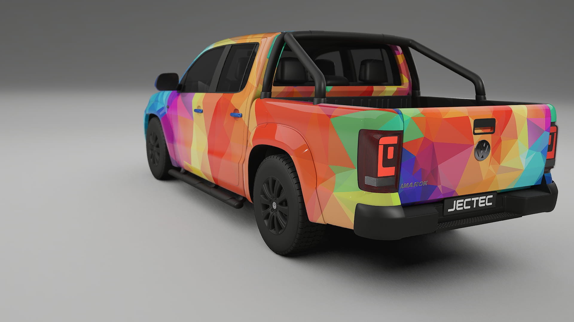 VW Amarok 2H VECTOR VIBE – Kit Wrap PPF Personalizat din Folie de Poliuretan Imprimabilă