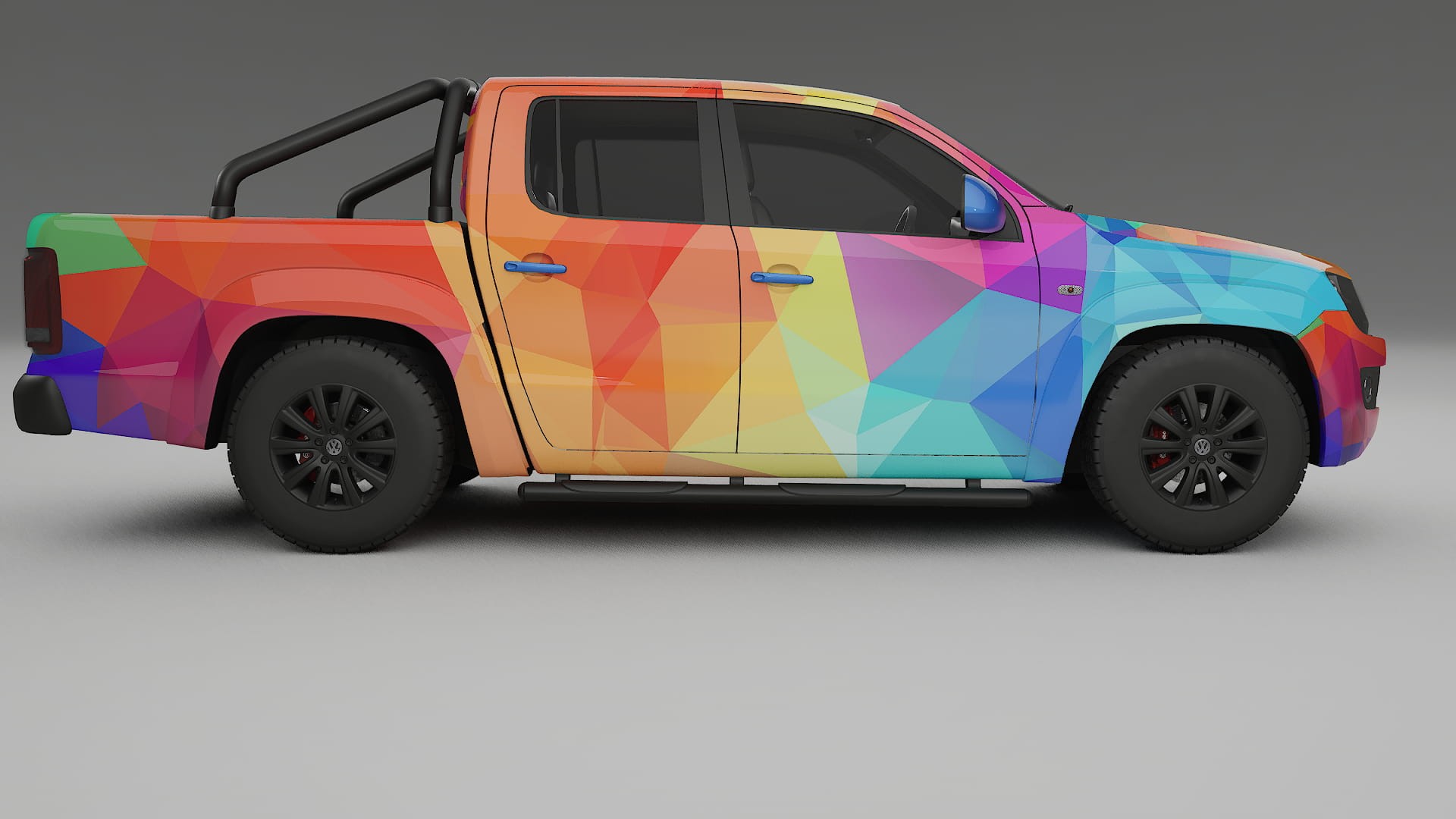 VW Amarok 2H VECTOR VIBE – Kit Wrap PPF Personalizat din Folie de Poliuretan Imprimabilă