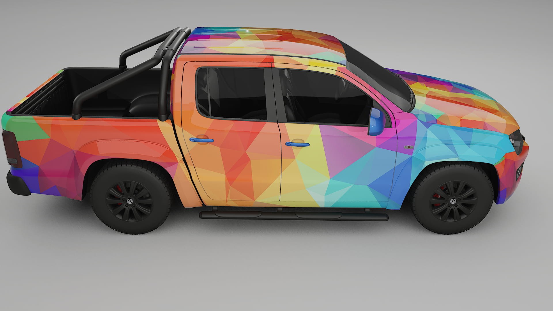 VW Amarok 2H VECTOR VIBE – Kit Wrap PPF Personalizat din Folie de Poliuretan Imprimabilă