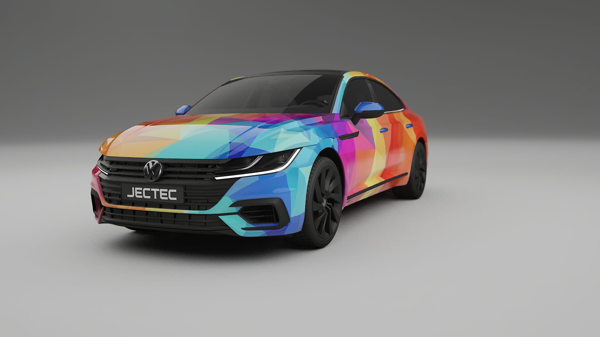 VW Arteon R 3H prefacelift pre-LCI VECTOR VIBE – Kit Wrap PPF Personalizat din Folie de Poliuretan Imprimabilă
