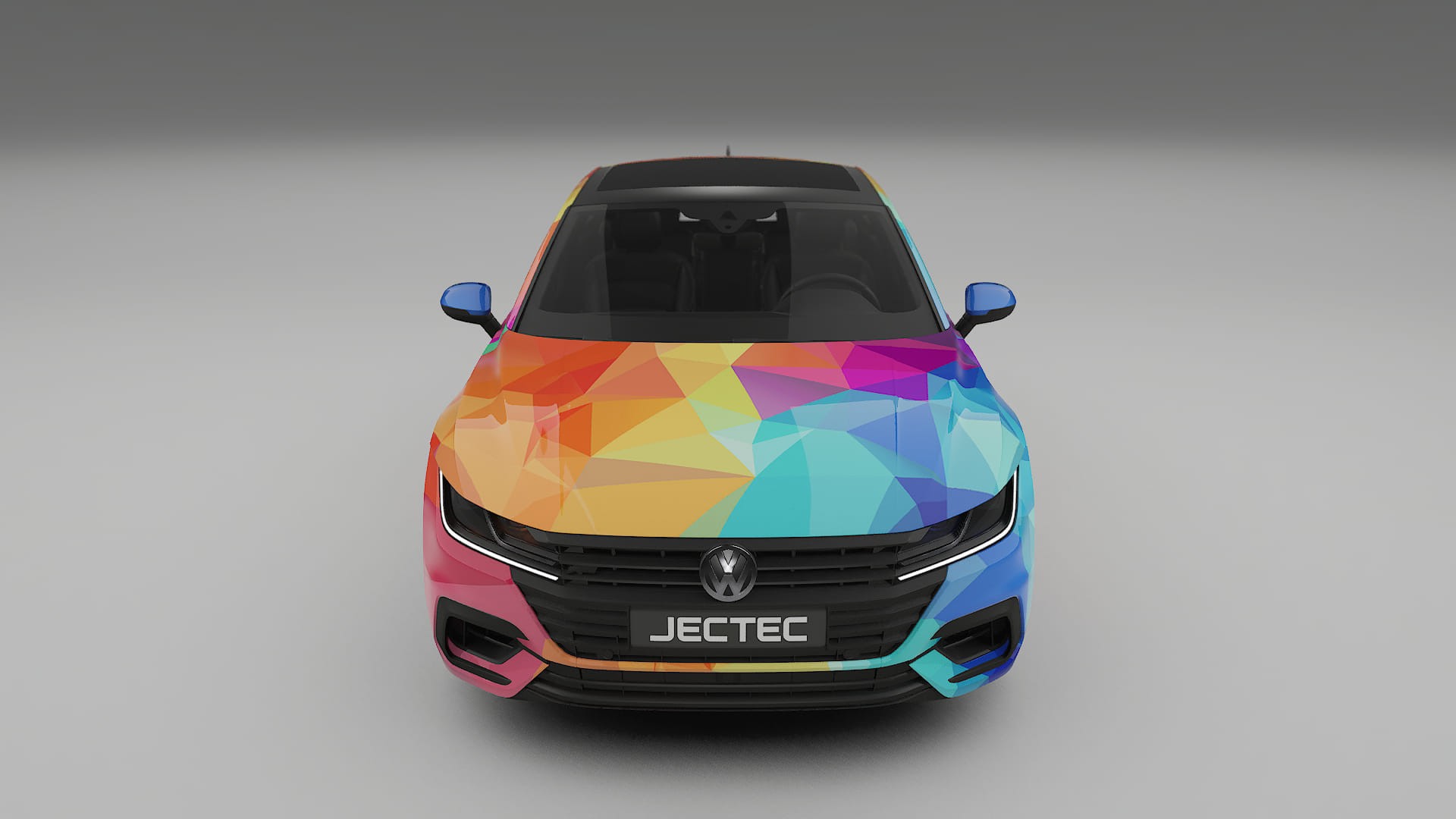 VW Arteon R 3H prefacelift pre-LCI VECTOR VIBE – Kit Wrap PPF Personalizat din Folie de Poliuretan Imprimabilă