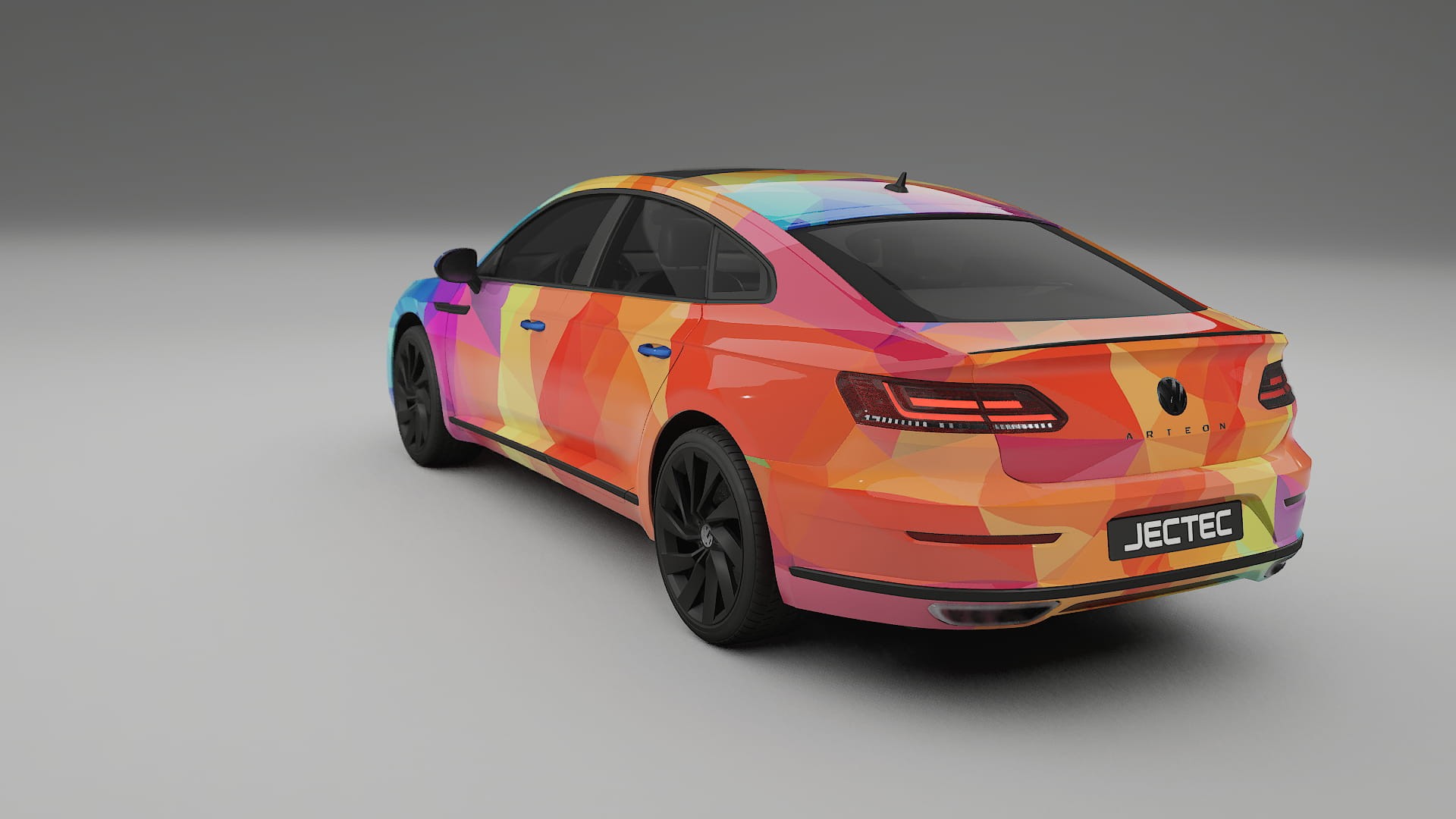 VW Arteon R 3H prefacelift pre-LCI VECTOR VIBE – Kit Wrap PPF Personalizat din Folie de Poliuretan Imprimabilă
