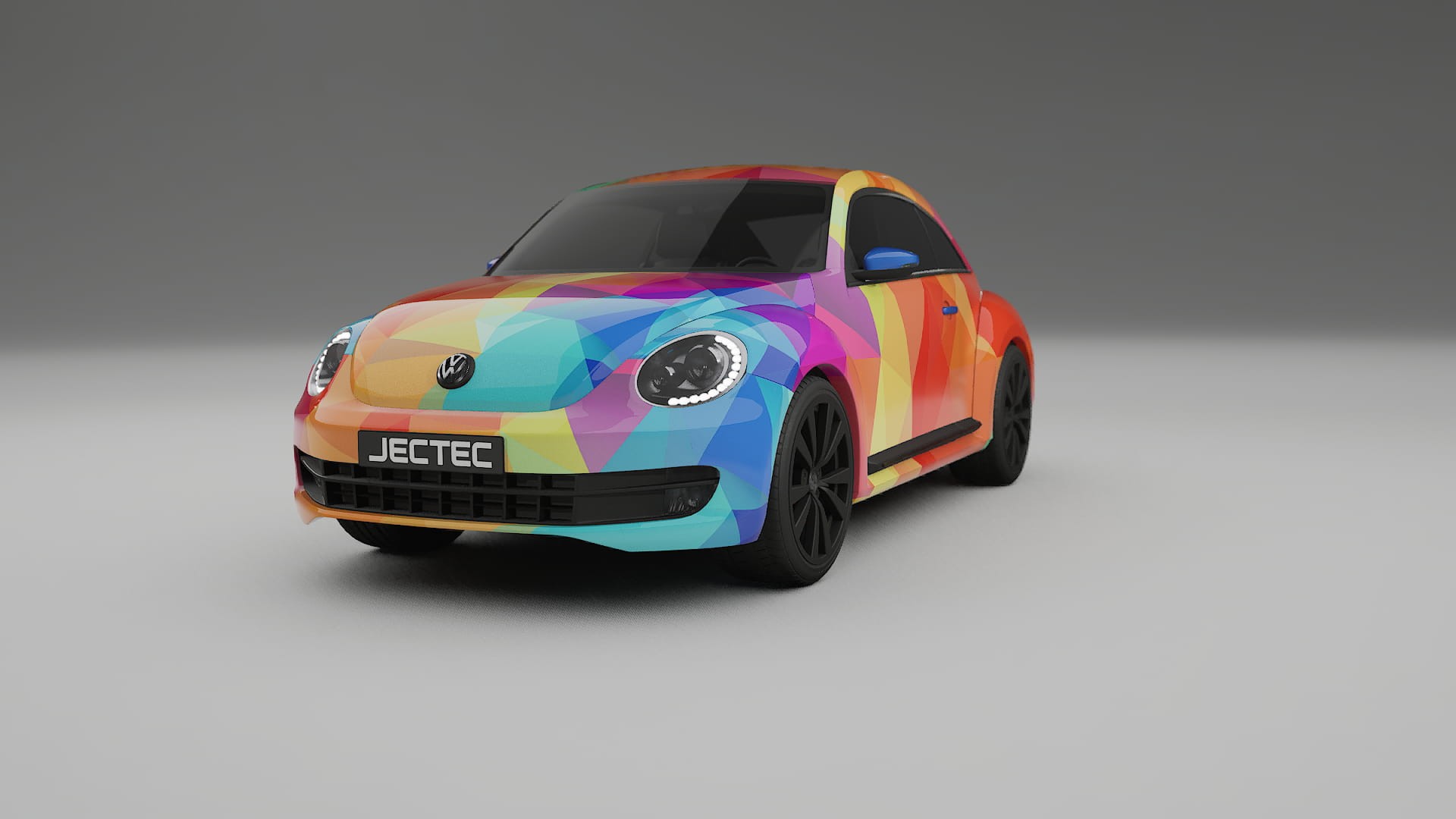 VW Beetle A5 prefacelift pre-LCI VECTOR VIBE – Kit Wrap PPF Personalizat din Folie de Poliuretan Imprimabilă