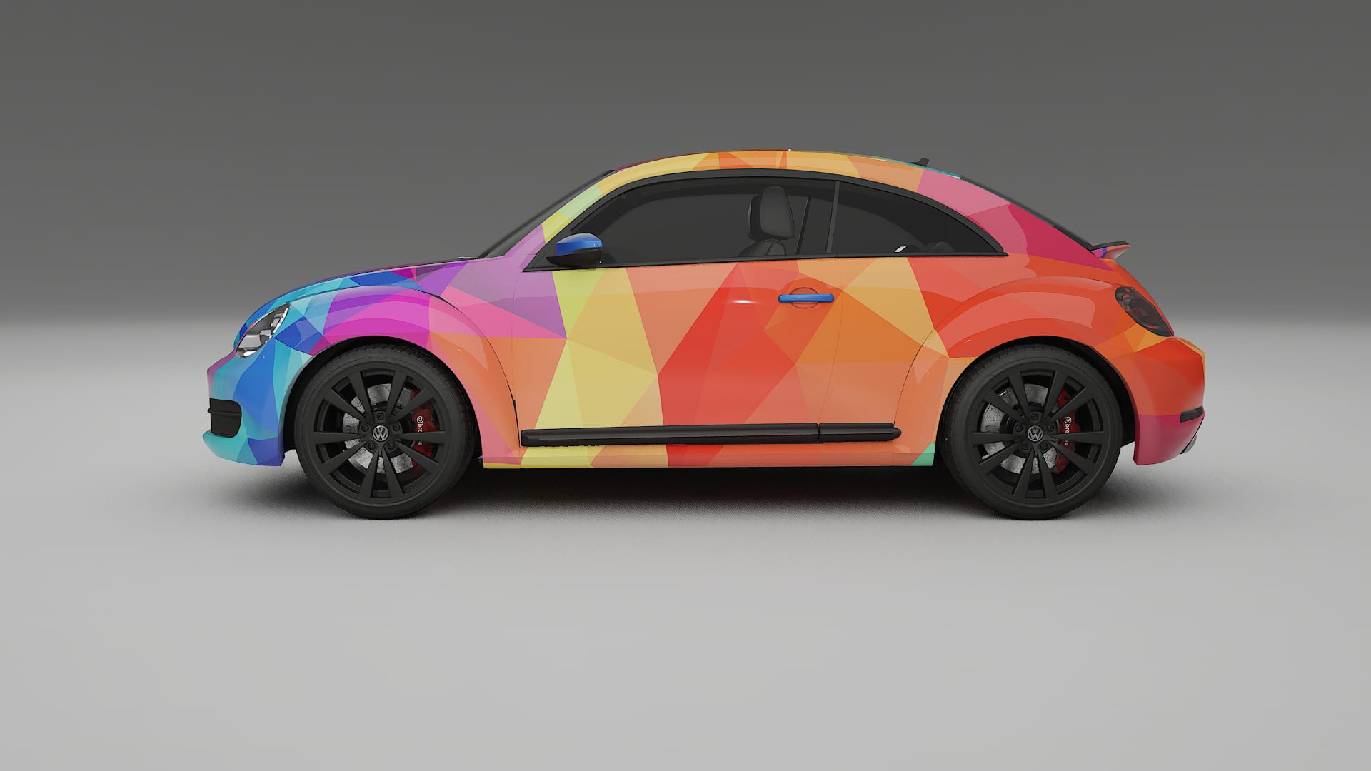 VW Beetle A5 prefacelift pre-LCI VECTOR VIBE – Kit Wrap PPF Personalizat din Folie de Poliuretan Imprimabilă