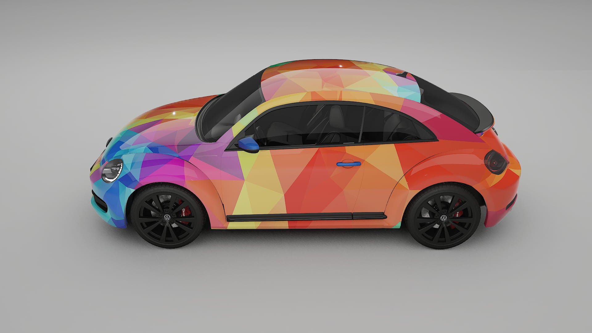 VW Beetle A5 prefacelift pre-LCI VECTOR VIBE – Kit Wrap PPF Personalizat din Folie de Poliuretan Imprimabilă