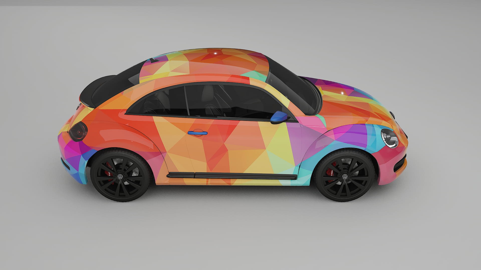 VW Beetle A5 prefacelift pre-LCI VECTOR VIBE – Kit Wrap PPF Personalizat din Folie de Poliuretan Imprimabilă