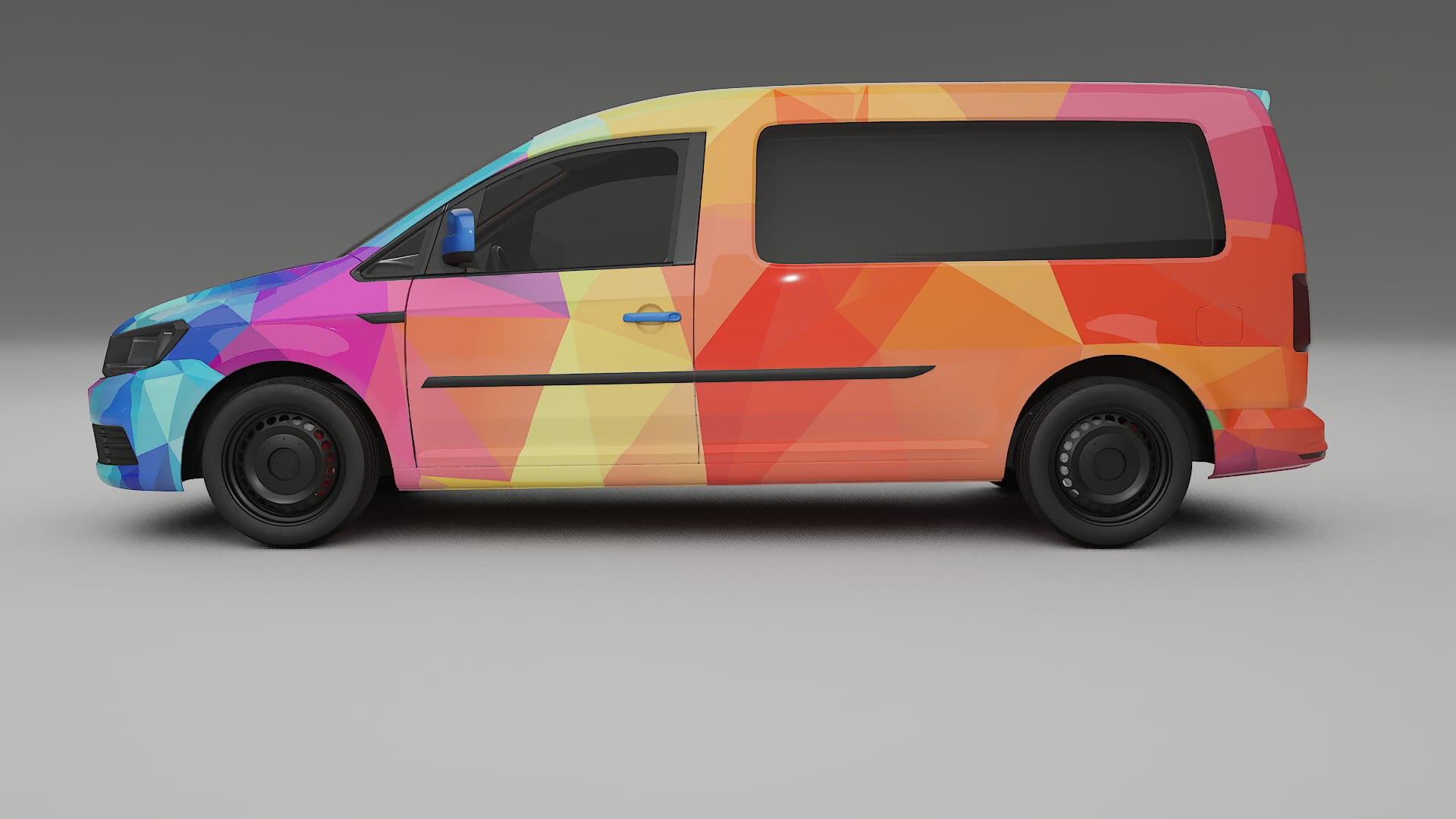 VW Caddy Maxi SB VECTOR VIBE – Kit Wrap PPF Personalizat din Folie de Poliuretan Imprimabilă