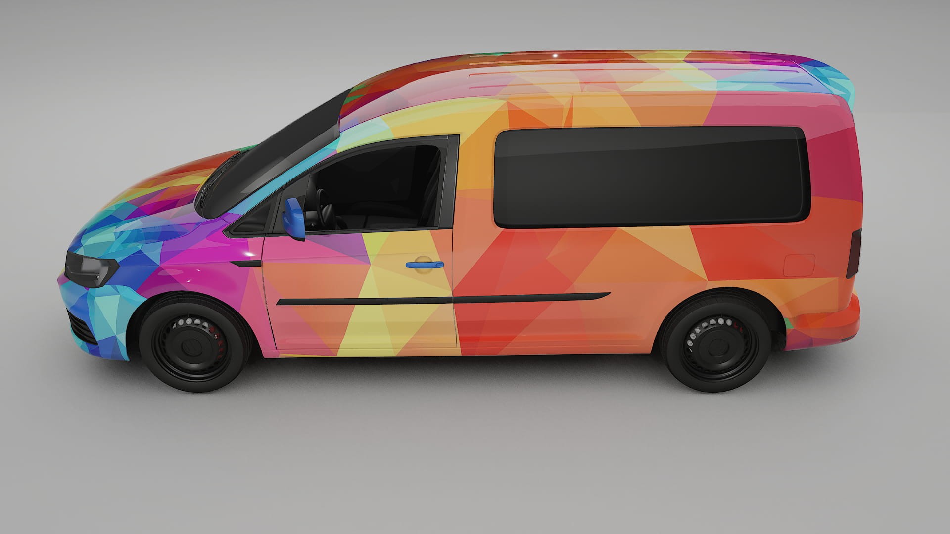 VW Caddy Maxi SB VECTOR VIBE – Kit Wrap PPF Personalizat din Folie de Poliuretan Imprimabilă