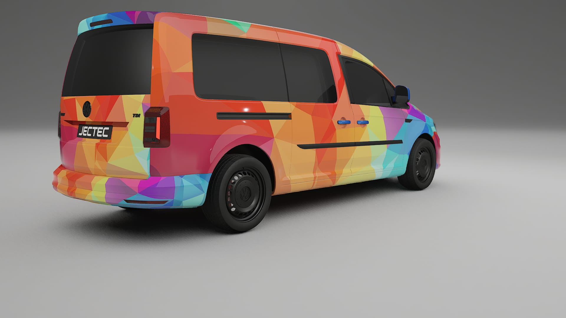 VW Caddy Maxi SB VECTOR VIBE – Kit Wrap PPF Personalizat din Folie de Poliuretan Imprimabilă