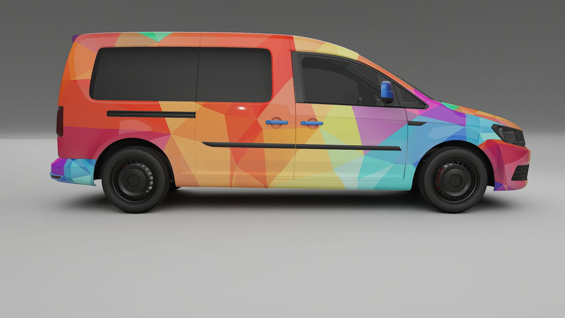 VW Caddy Maxi SB VECTOR VIBE – Kit Wrap PPF Personalizat din Folie de Poliuretan Imprimabilă