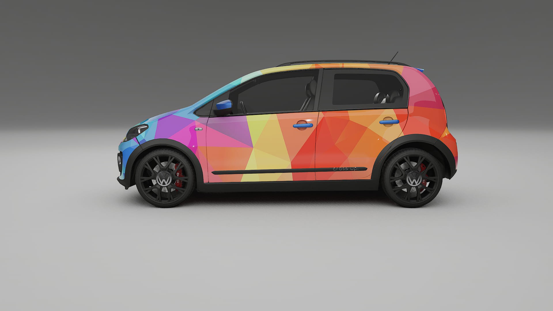 VW Cross Up VECTOR VIBE – Kit Wrap PPF Personalizat din Folie de Poliuretan Imprimabilă
