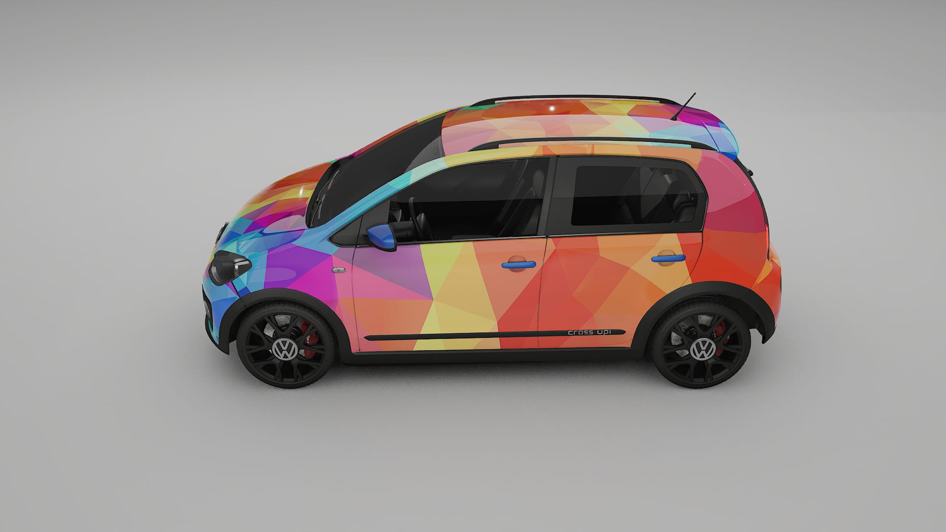 VW Cross Up VECTOR VIBE – Kit Wrap PPF Personalizat din Folie de Poliuretan Imprimabilă