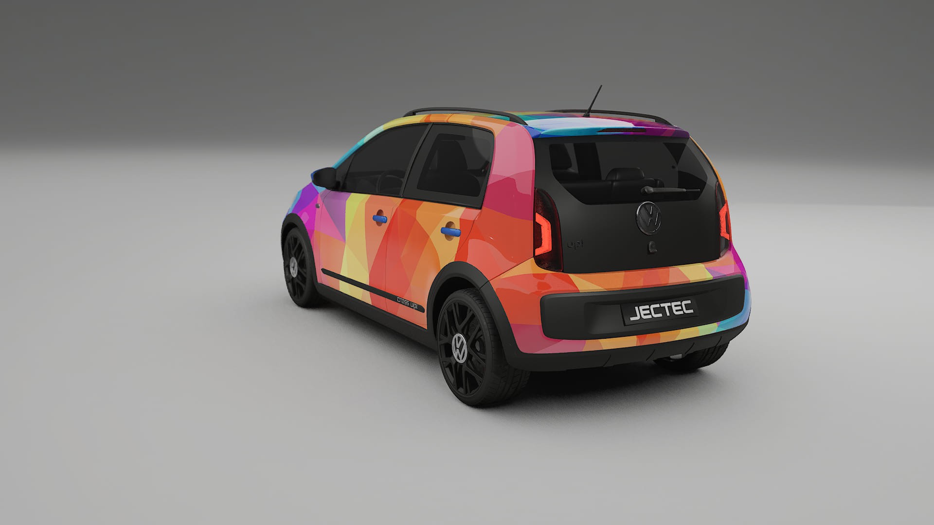 VW Cross Up VECTOR VIBE – Kit Wrap PPF Personalizat din Folie de Poliuretan Imprimabilă