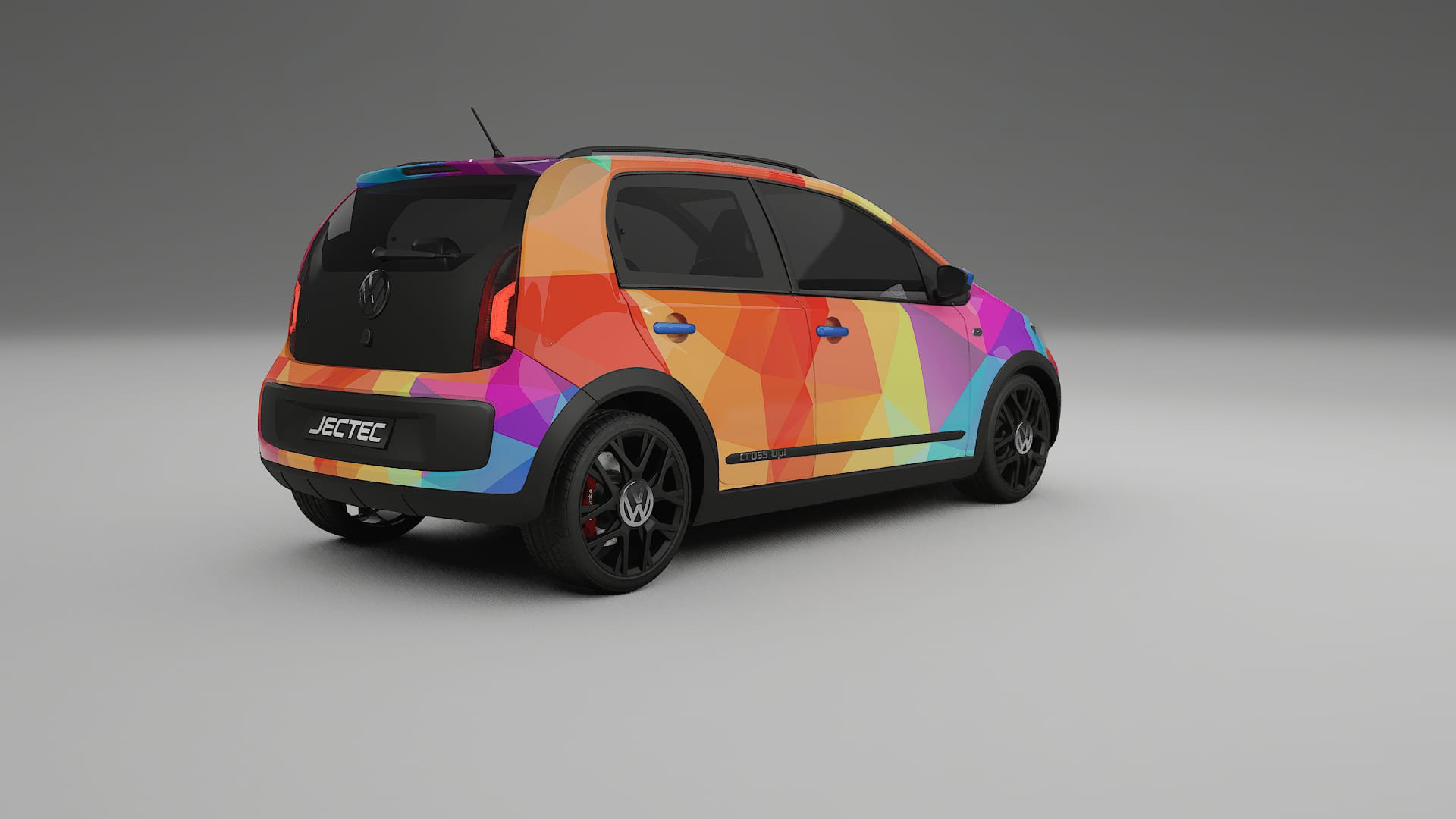 VW Cross Up VECTOR VIBE – Kit Wrap PPF Personalizat din Folie de Poliuretan Imprimabilă