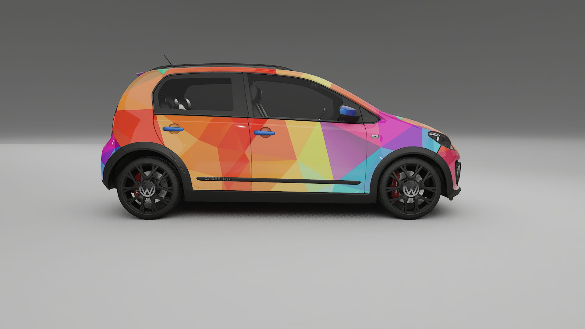 VW Cross Up VECTOR VIBE – Kit Wrap PPF Personalizat din Folie de Poliuretan Imprimabilă