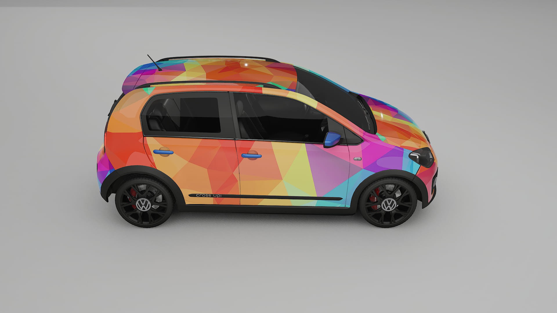 VW Cross Up VECTOR VIBE – Kit Wrap PPF Personalizat din Folie de Poliuretan Imprimabilă