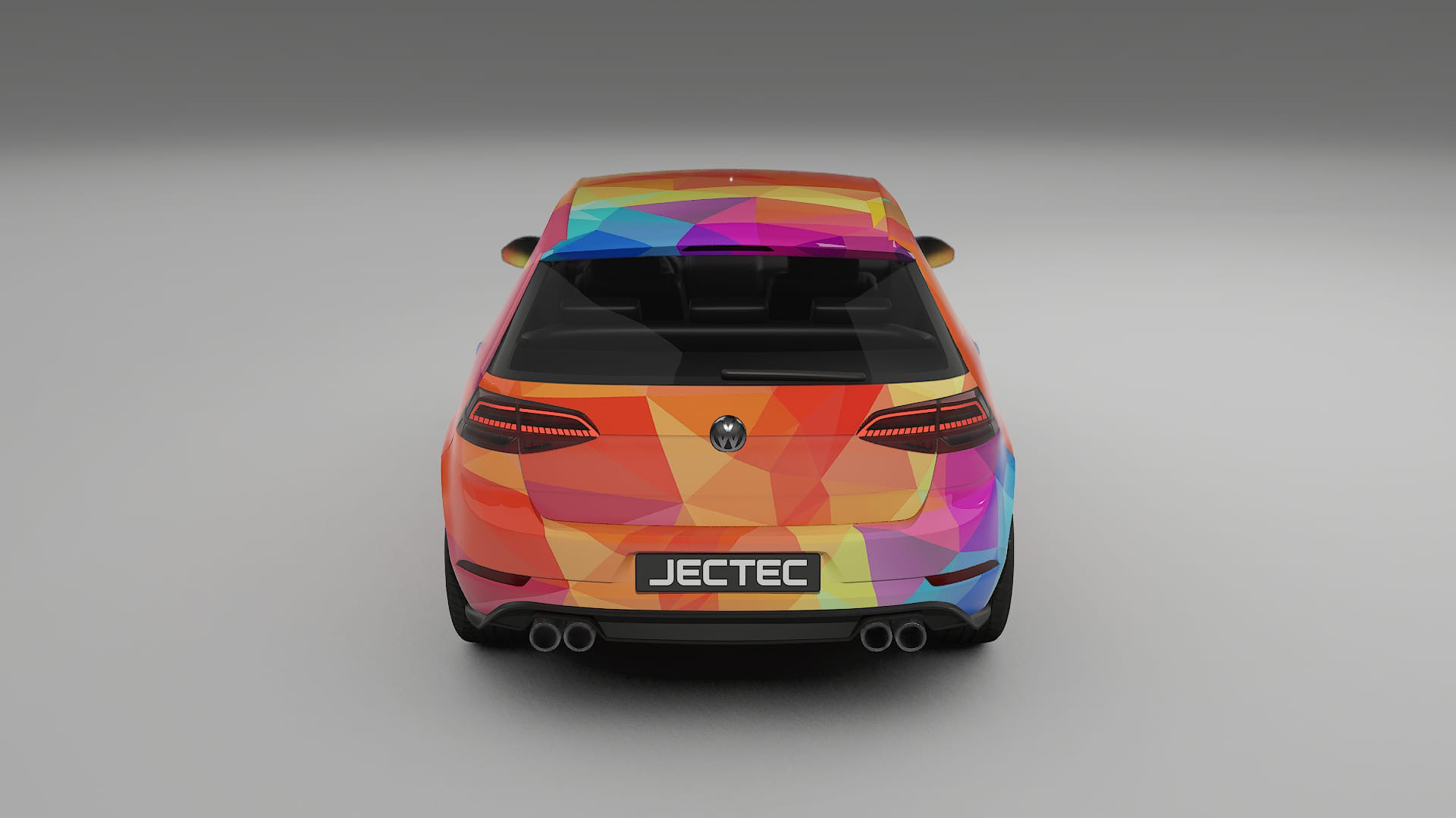 VW Golf Mk7 VECTOR VIBE – Kit Wrap PPF Personalizat din Folie de Poliuretan Imprimabilă