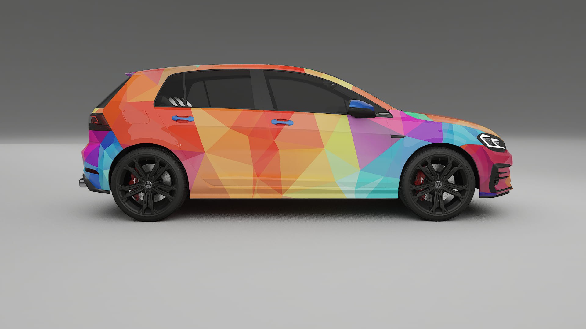 VW Golf Mk7 VECTOR VIBE – Kit Wrap PPF Personalizat din Folie de Poliuretan Imprimabilă