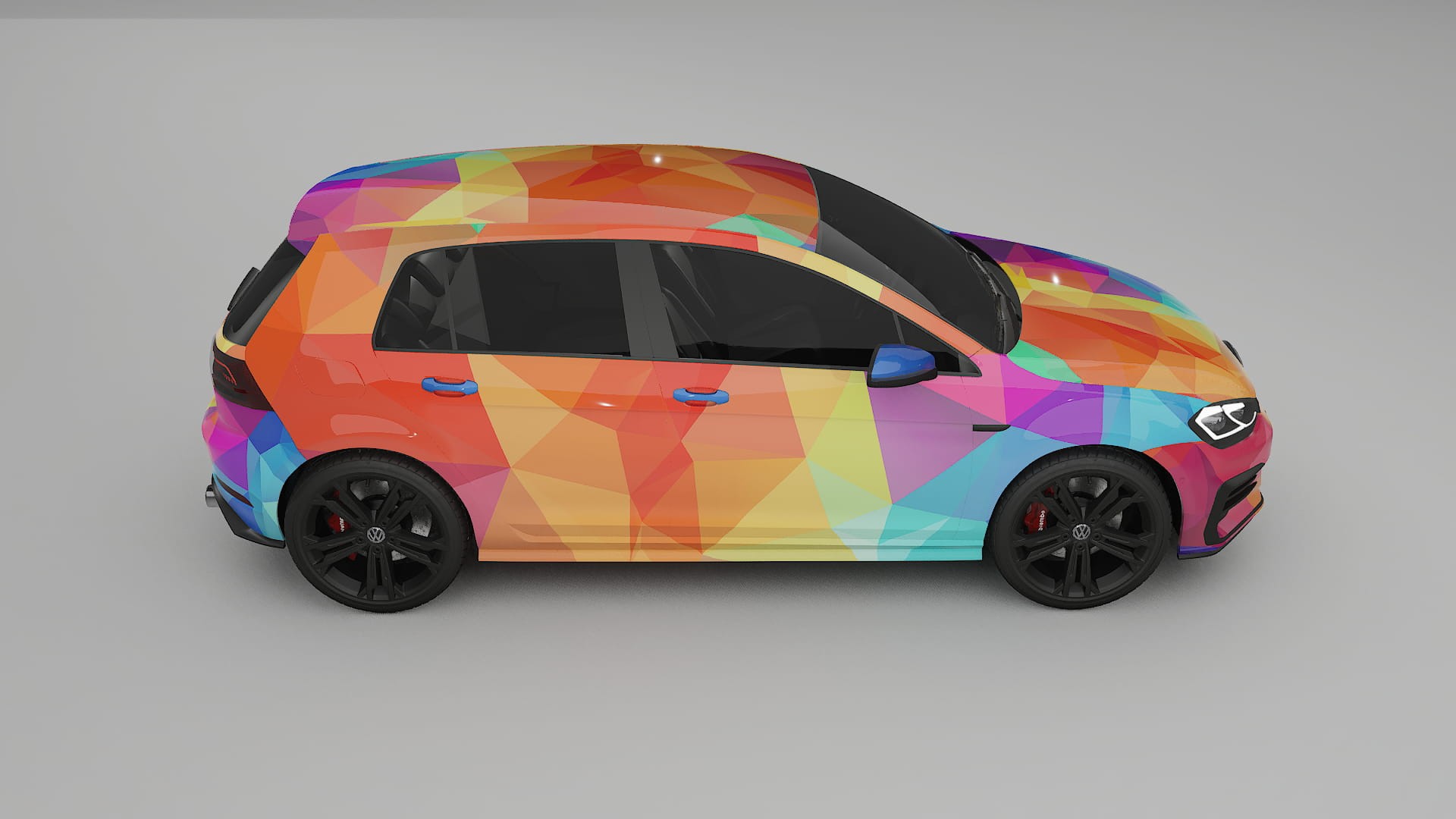 VW Golf Mk7 VECTOR VIBE – Kit Wrap PPF Personalizat din Folie de Poliuretan Imprimabilă