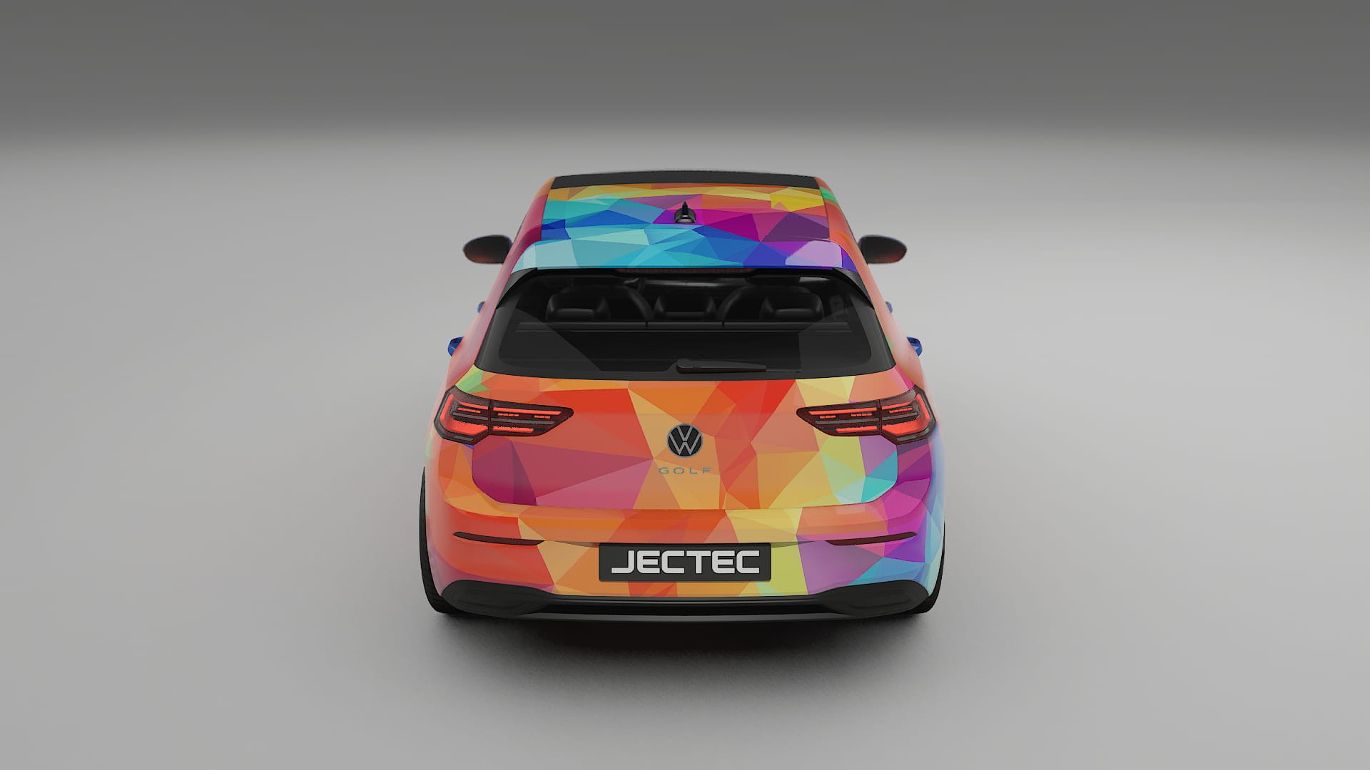 VW Golf Mk8 VECTOR VIBE – Kit Wrap PPF Personalizat din Folie de Poliuretan Imprimabilă