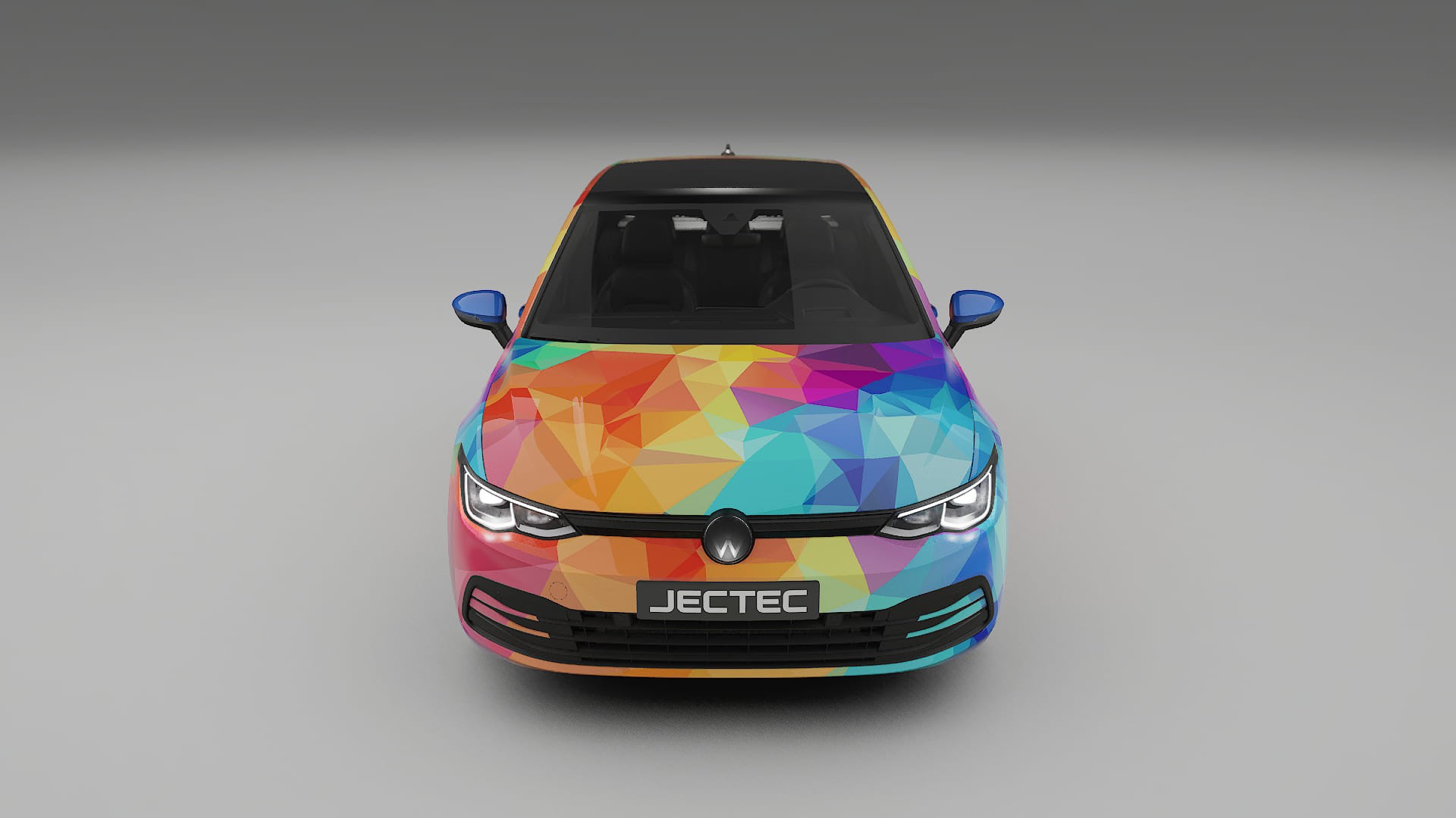 VW Golf Mk8 VECTOR VIBE – Kit Wrap PPF Personalizat din Folie de Poliuretan Imprimabilă