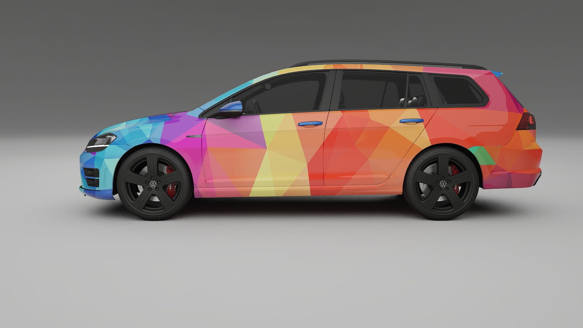 VW Golf Variant Mk7 VECTOR VIBE – Kit Wrap PPF Personalizat din Folie de Poliuretan Imprimabilă