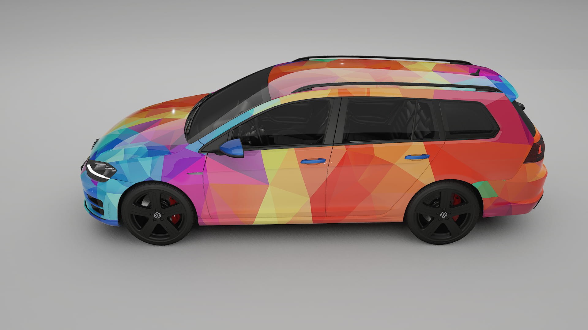 VW Golf Variant Mk7 VECTOR VIBE – Kit Wrap PPF Personalizat din Folie de Poliuretan Imprimabilă