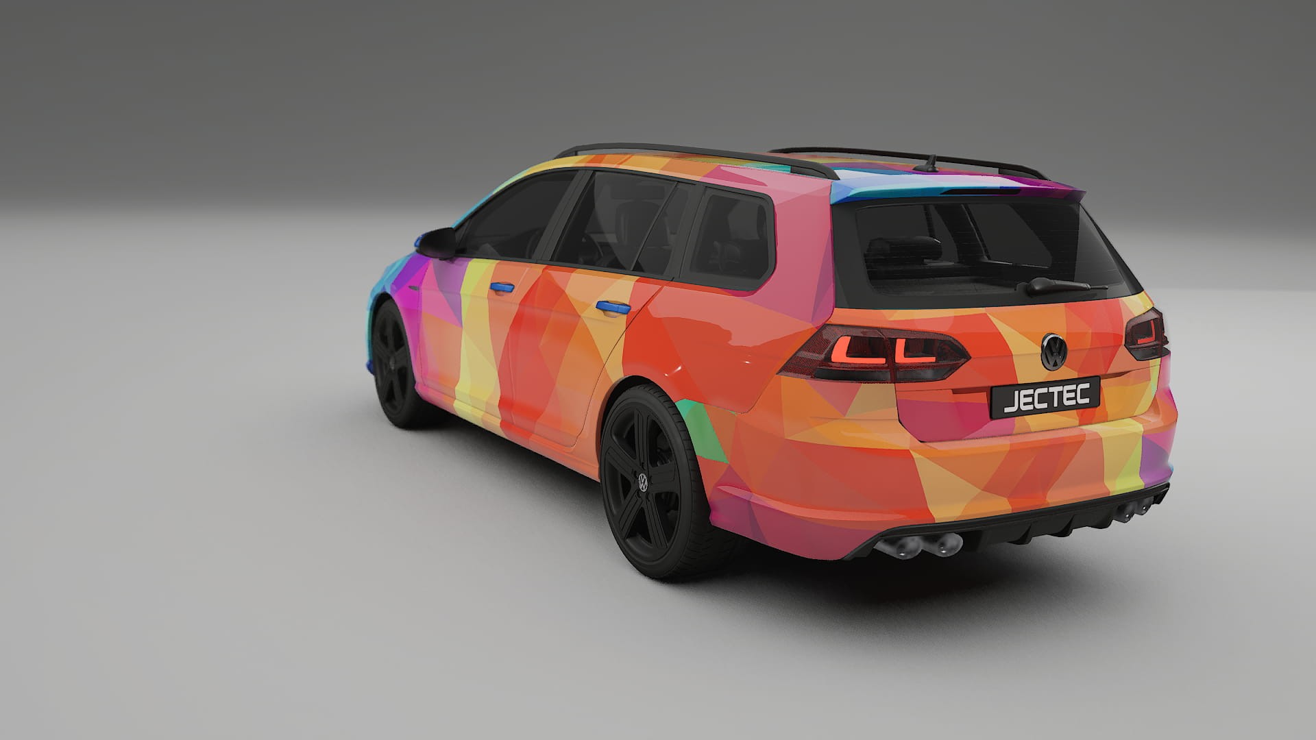 VW Golf Variant Mk7 VECTOR VIBE – Kit Wrap PPF Personalizat din Folie de Poliuretan Imprimabilă