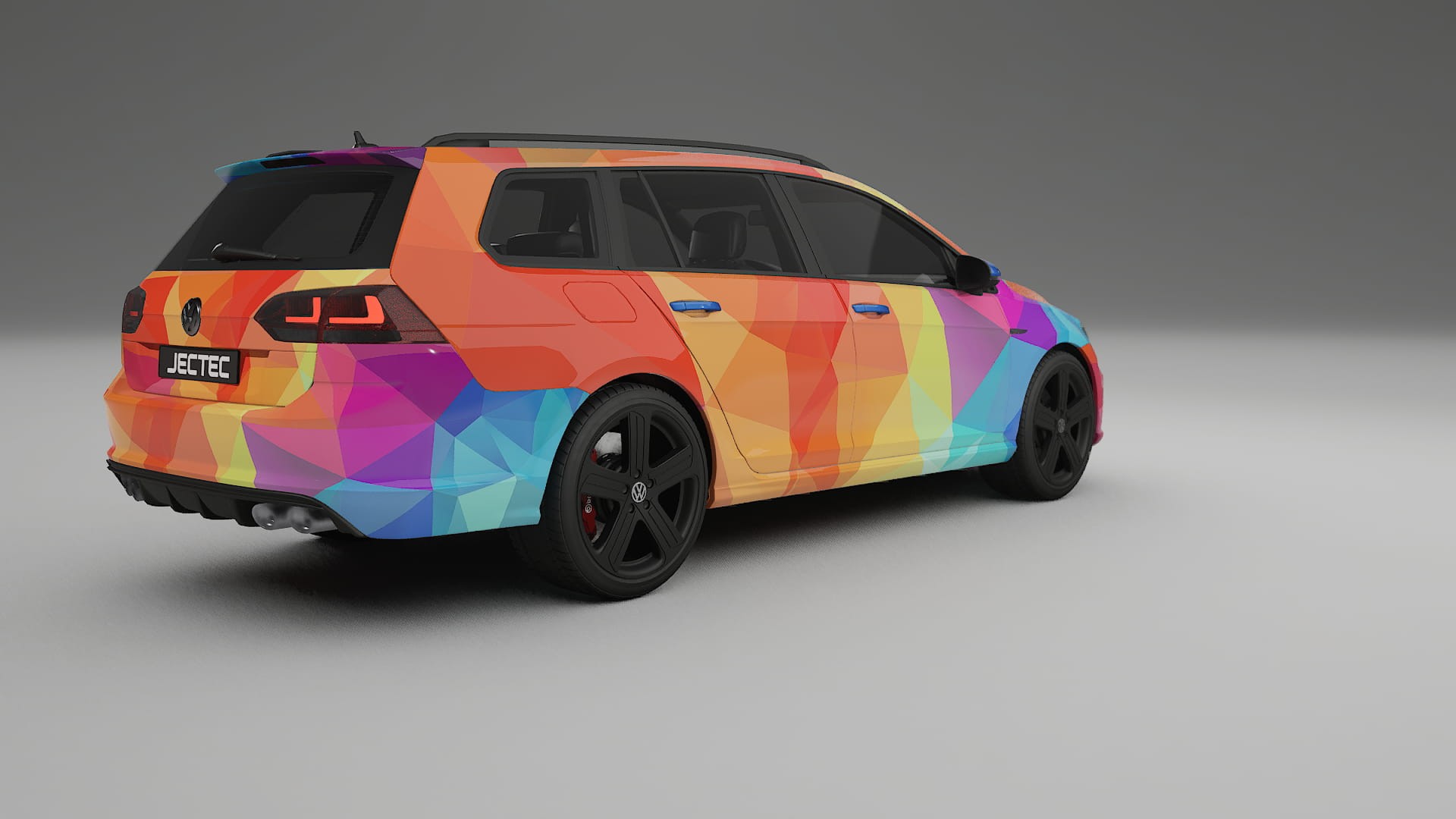 VW Golf Variant Mk7 VECTOR VIBE – Kit Wrap PPF Personalizat din Folie de Poliuretan Imprimabilă