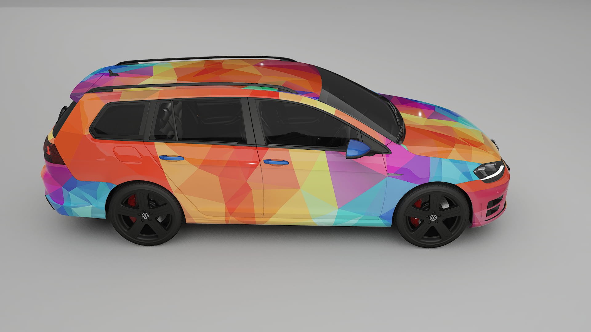 VW Golf Variant Mk7 VECTOR VIBE – Kit Wrap PPF Personalizat din Folie de Poliuretan Imprimabilă