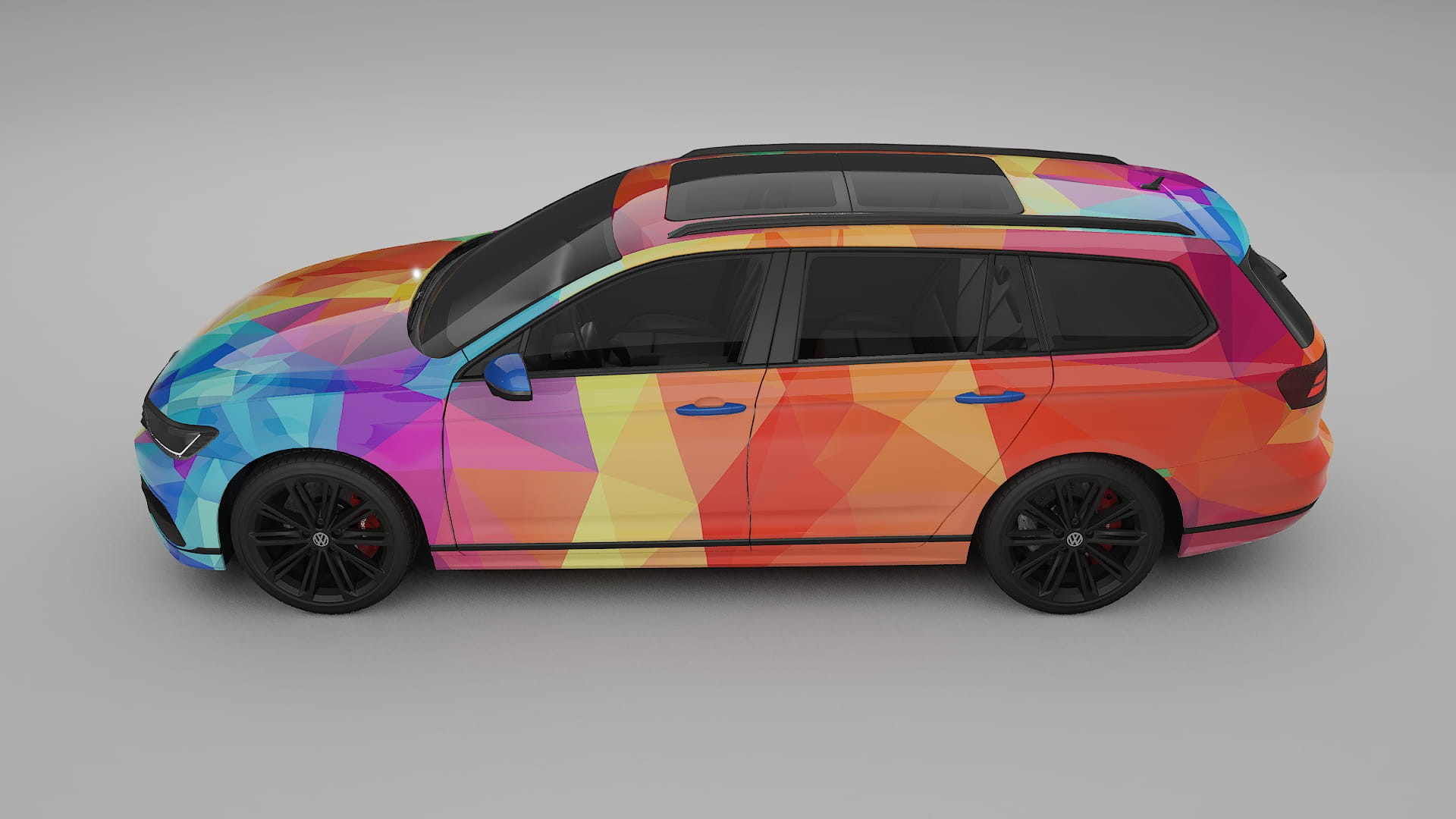 VW Passat VariantR B8 VECTOR VIBE – Kit Wrap PPF Personalizat din Folie de Poliuretan Imprimabilă