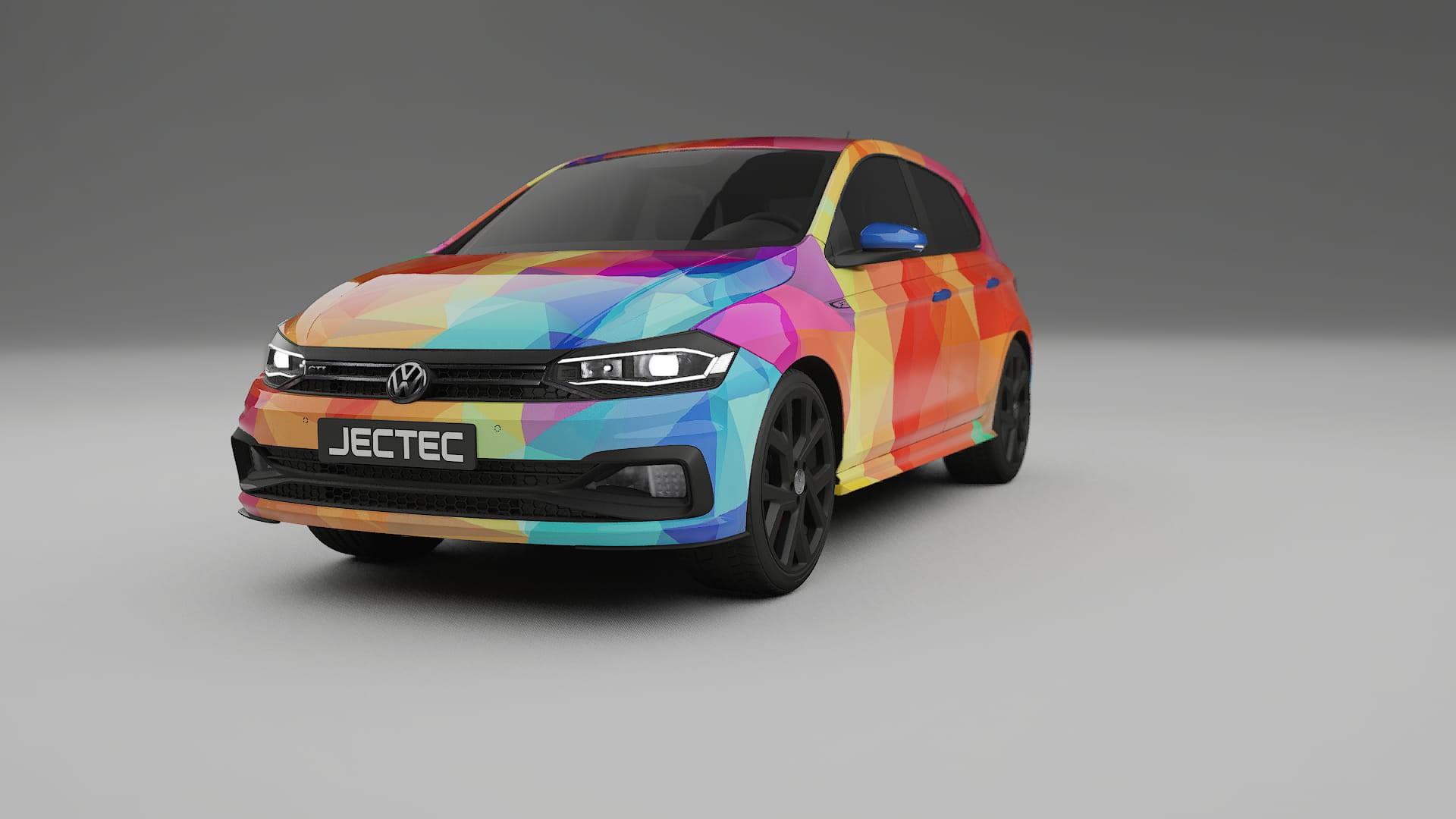 VW Polo GTI VI VECTOR VIBE – Kit Wrap PPF Personalizat din Folie de Poliuretan Imprimabilă
