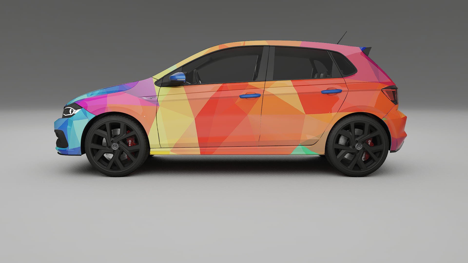 VW Polo GTI VI VECTOR VIBE – Kit Wrap PPF Personalizat din Folie de Poliuretan Imprimabilă