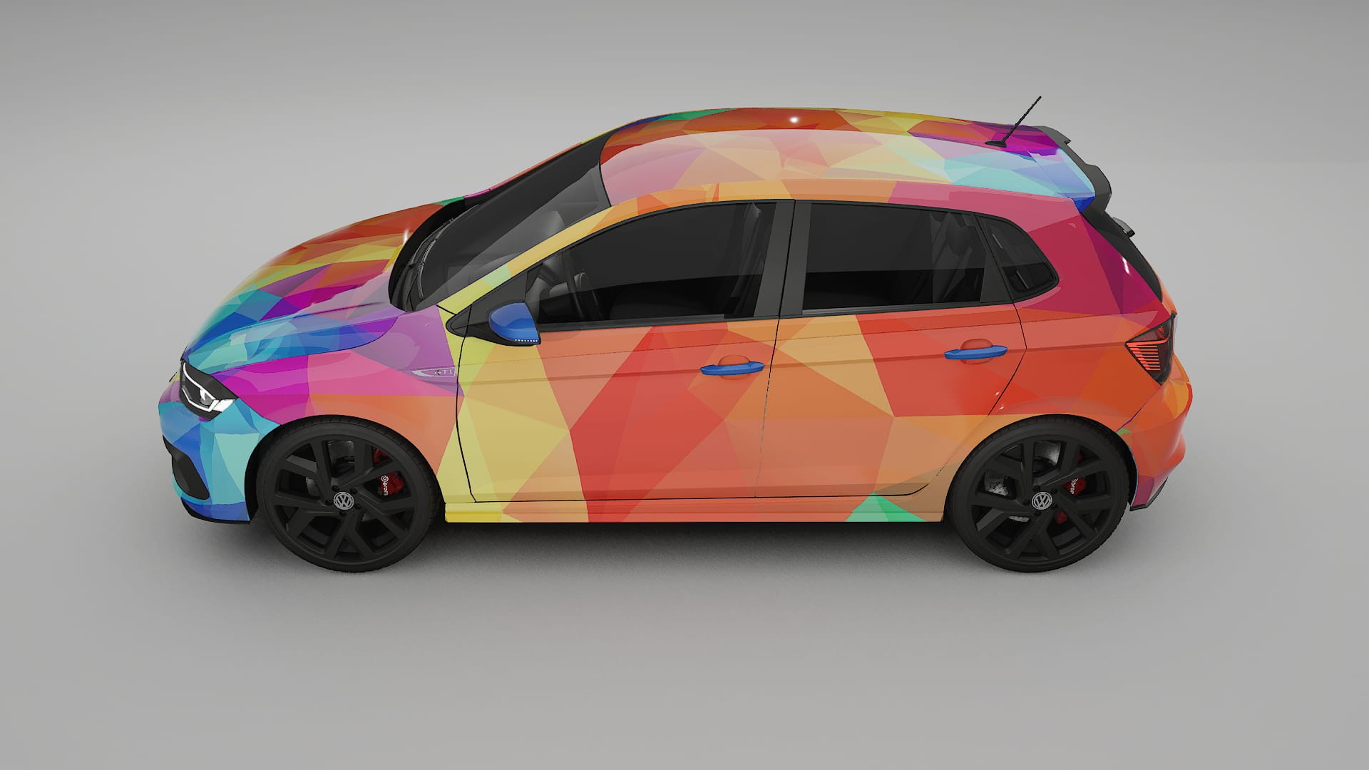 VW Polo GTI VI VECTOR VIBE – Kit Wrap PPF Personalizat din Folie de Poliuretan Imprimabilă