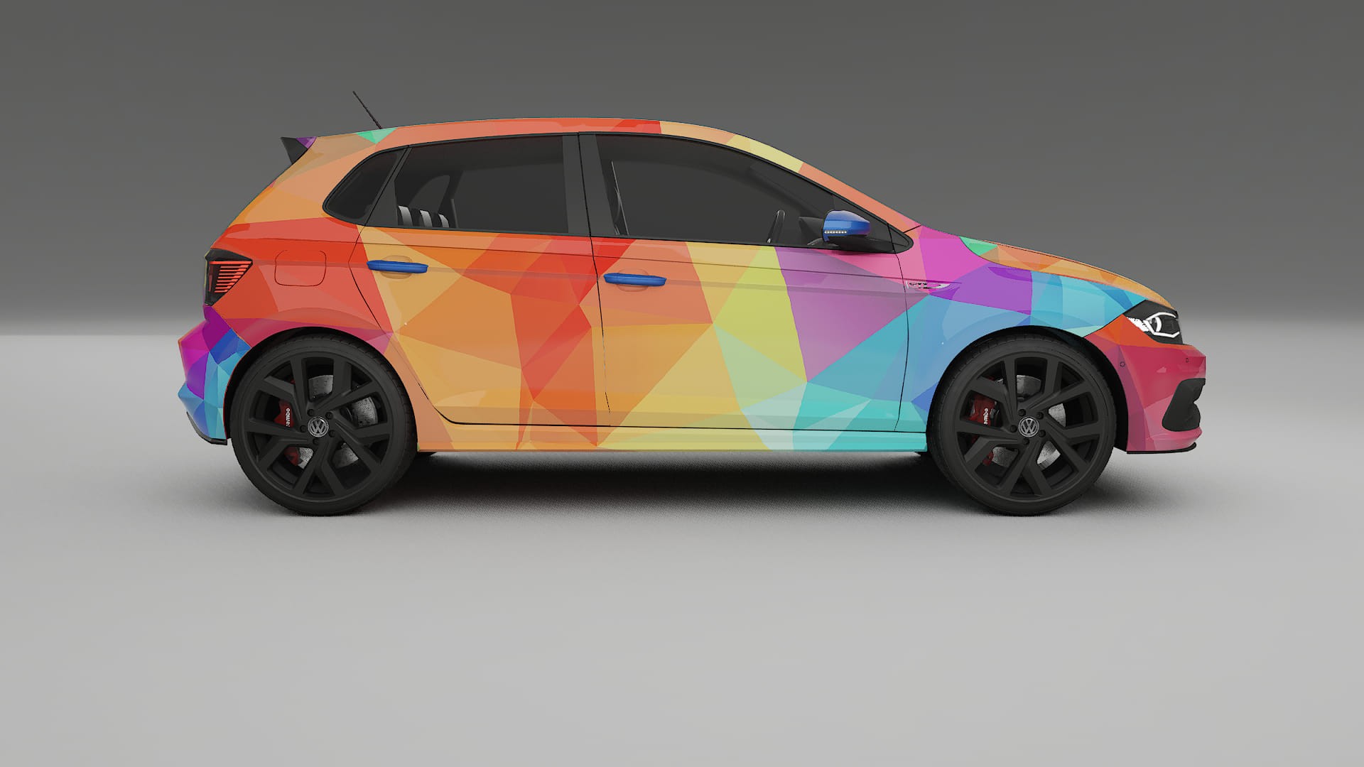 VW Polo GTI VI VECTOR VIBE – Kit Wrap PPF Personalizat din Folie de Poliuretan Imprimabilă