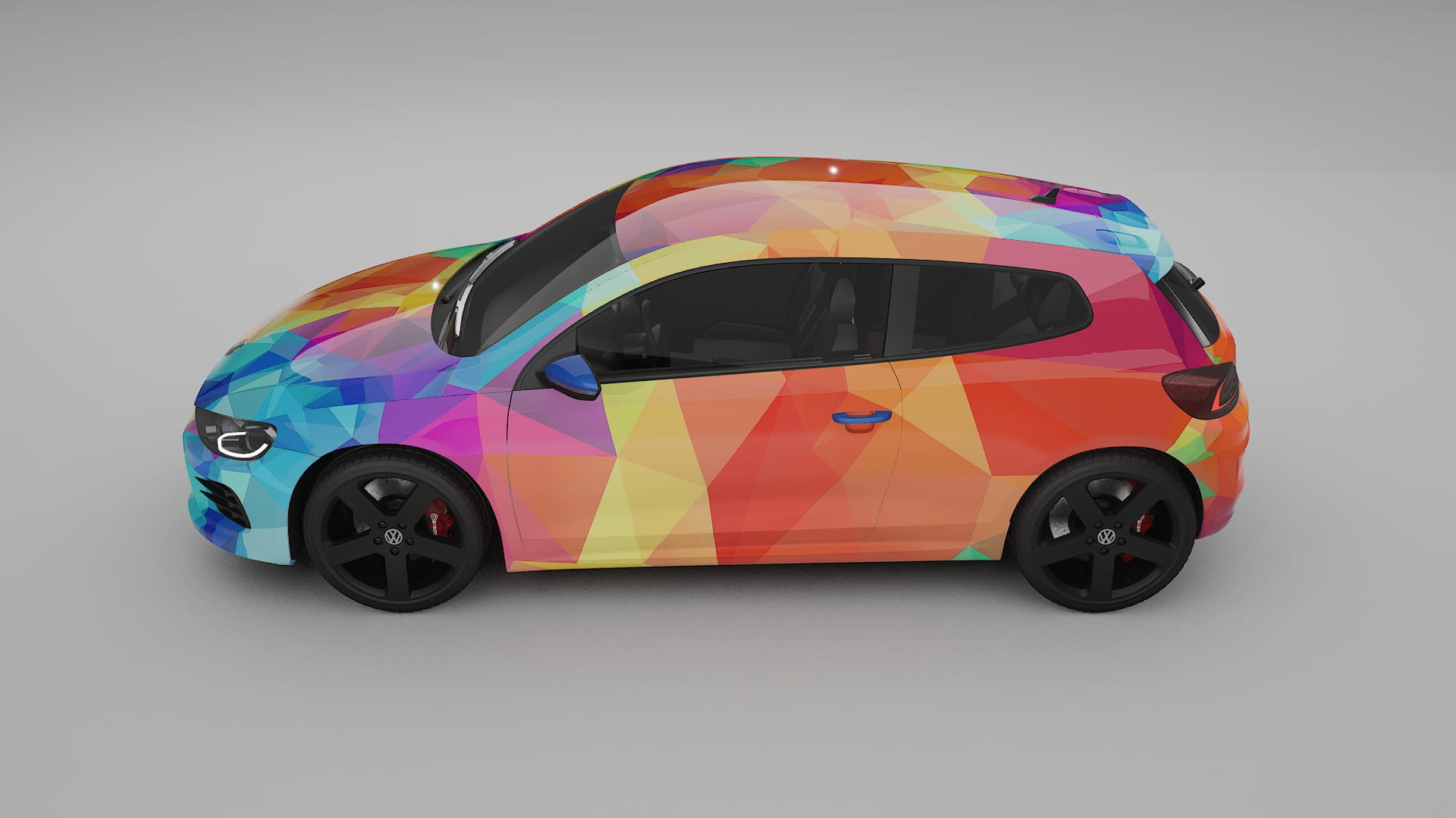 VW Scirocco R III VECTOR VIBE – Kit Wrap PPF Personalizat din Folie de Poliuretan Imprimabilă