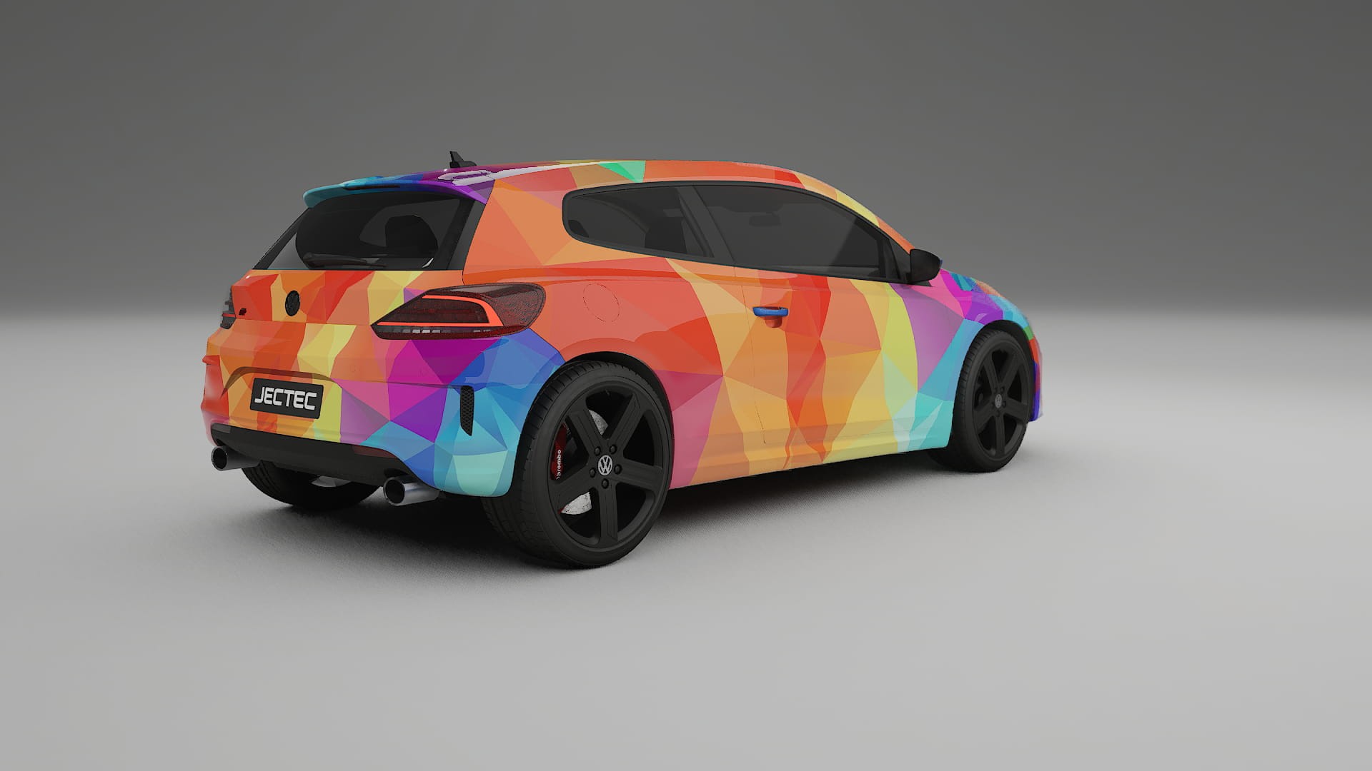VW Scirocco R III VECTOR VIBE – Kit Wrap PPF Personalizat din Folie de Poliuretan Imprimabilă