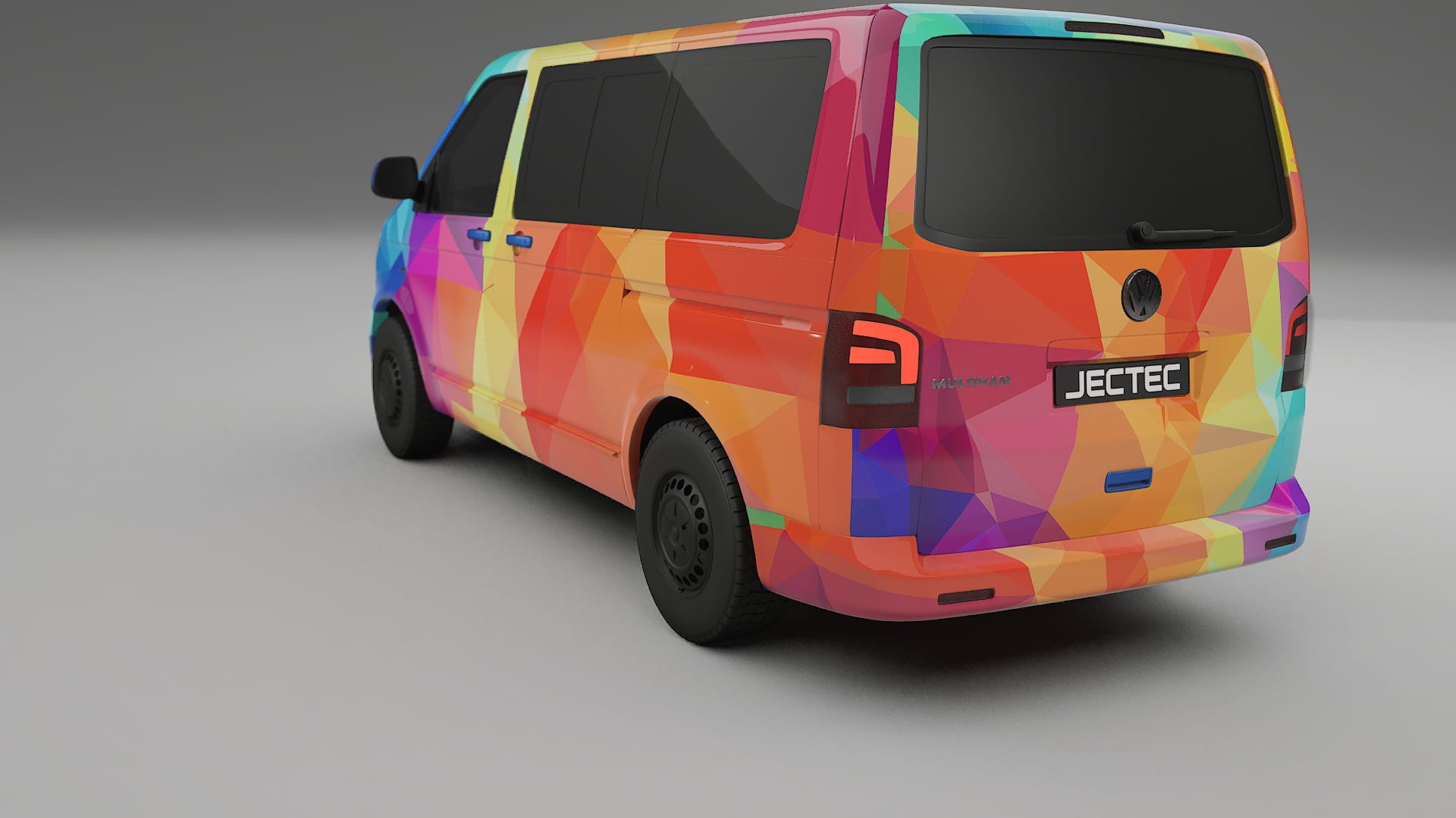 VW Transporter T5 Caravelle VECTOR VIBE – Kit Wrap PPF Personalizat din Folie de Poliuretan Imprimabilă