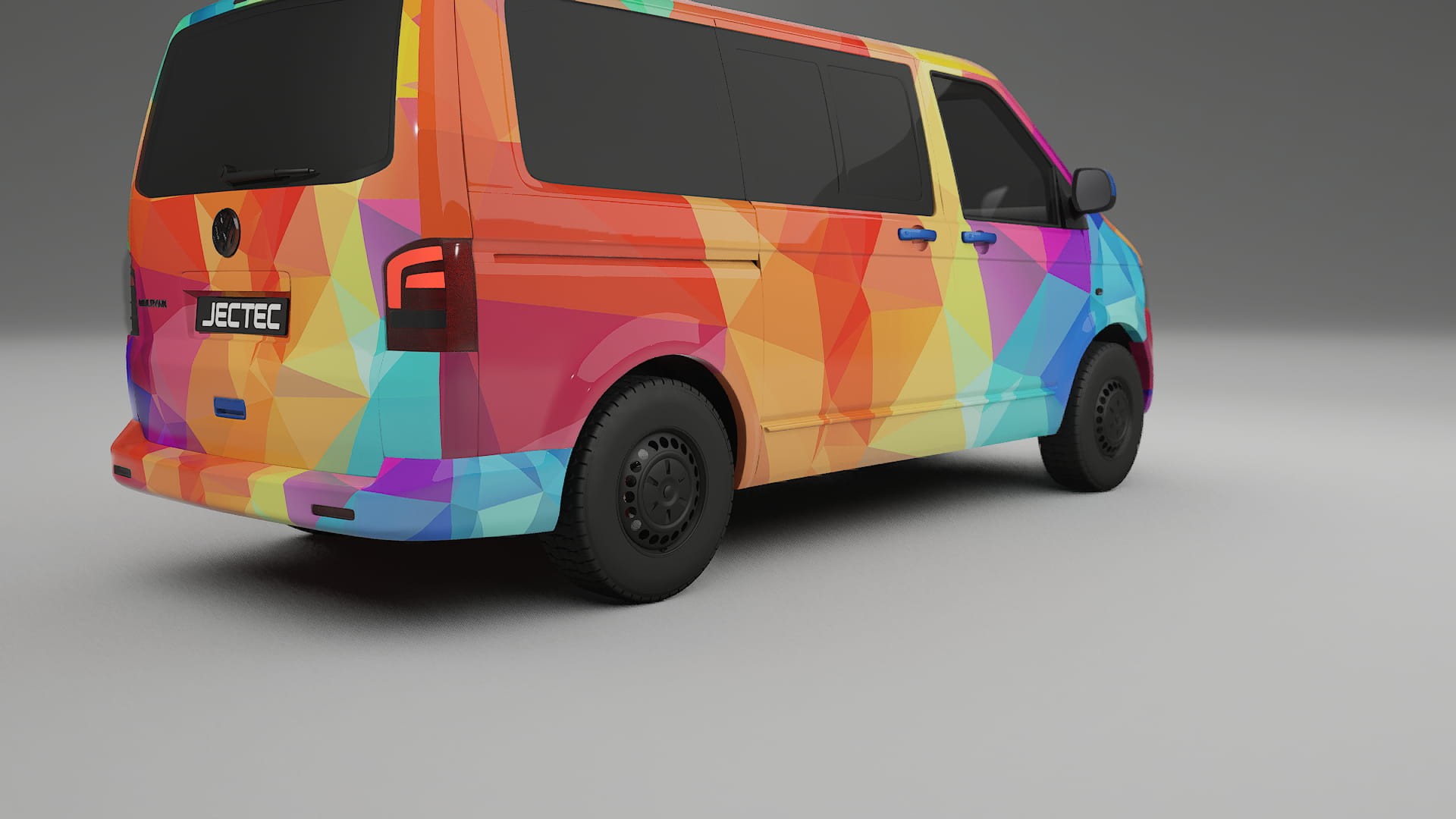 VW Transporter T5 Caravelle VECTOR VIBE – Kit Wrap PPF Personalizat din Folie de Poliuretan Imprimabilă