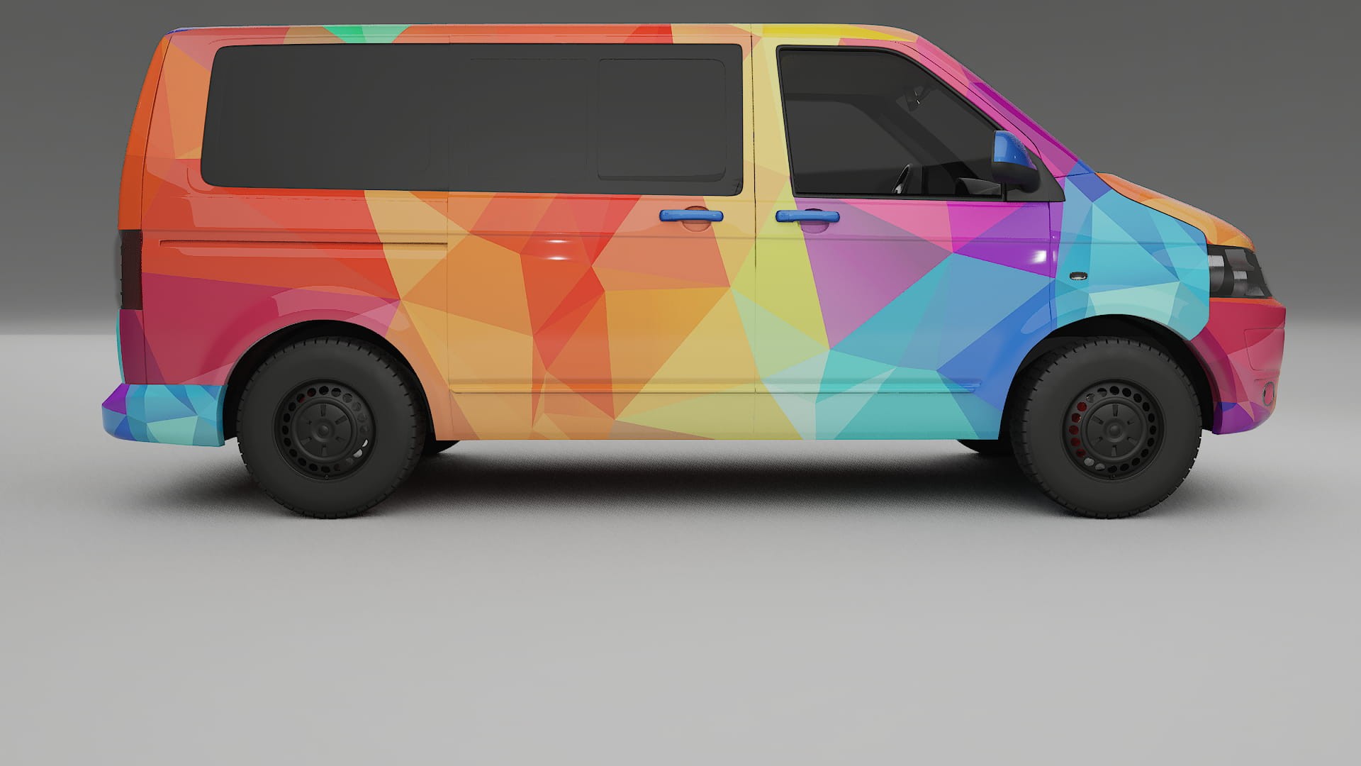 VW Transporter T5 Caravelle VECTOR VIBE – Kit Wrap PPF Personalizat din Folie de Poliuretan Imprimabilă
