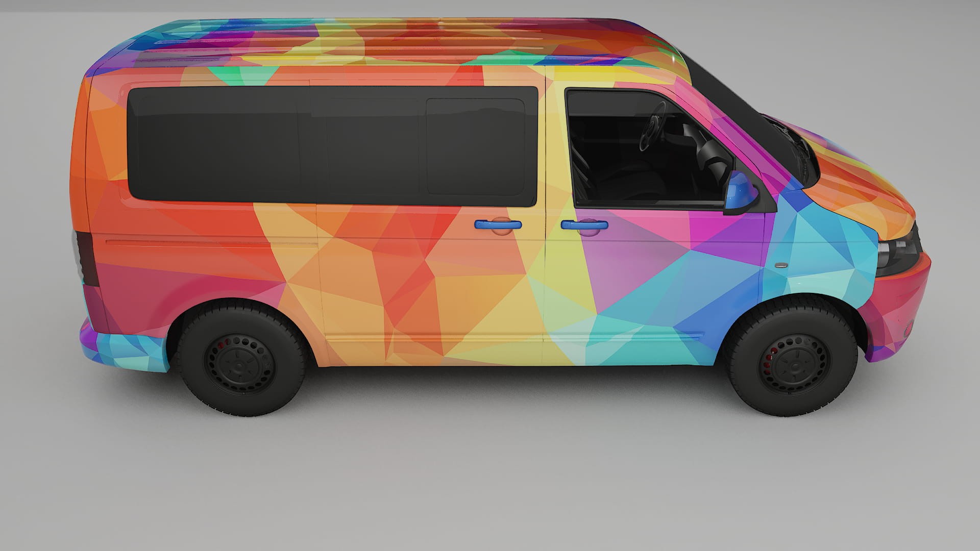 VW Transporter T5 Caravelle VECTOR VIBE – Kit Wrap PPF Personalizat din Folie de Poliuretan Imprimabilă