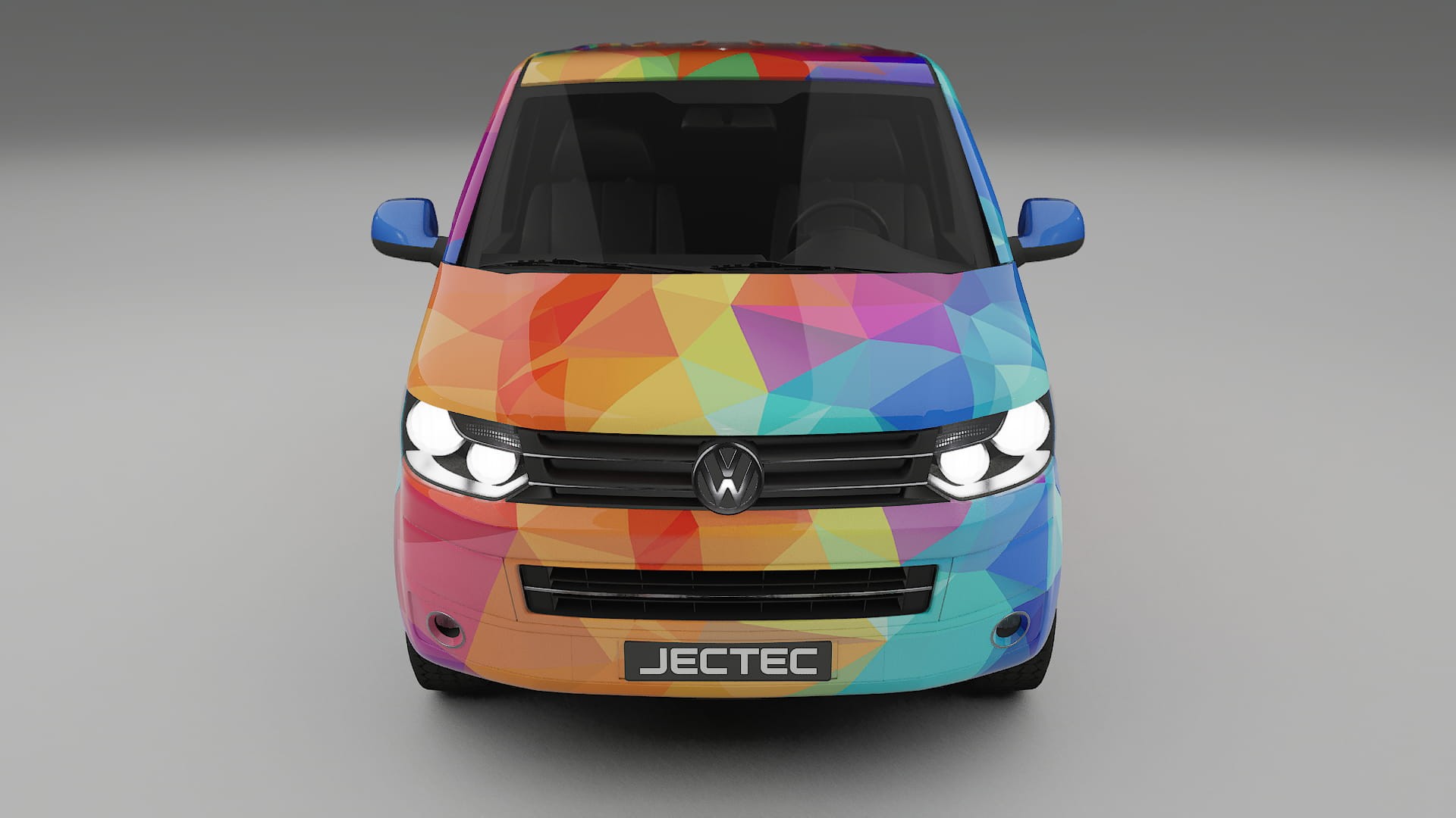 VW Transporter T5 Caravelle VECTOR VIBE – Kit Wrap PPF Personalizat din Folie de Poliuretan Imprimabilă
