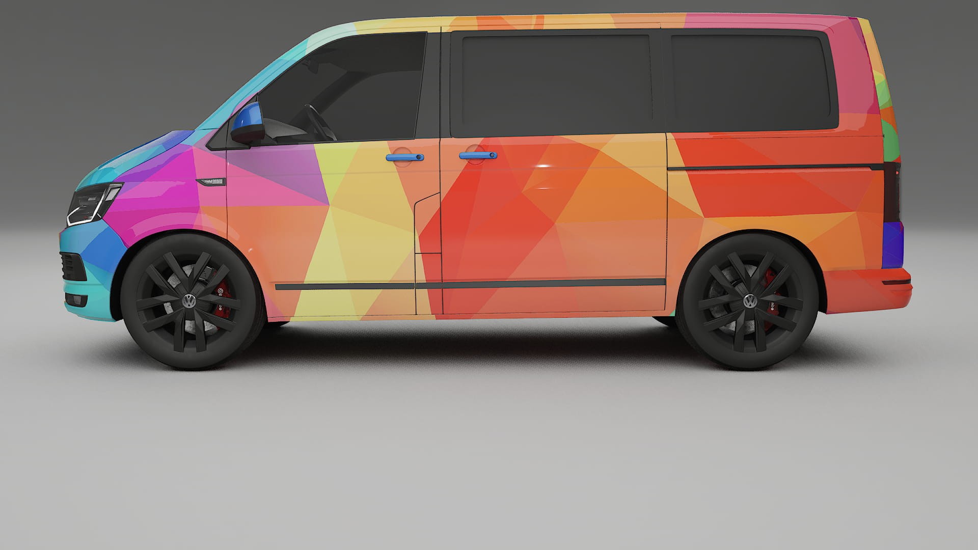 VW Transporter T6 Multivan VECTOR VIBE – Kit Wrap PPF Personalizat din Folie de Poliuretan Imprimabilă