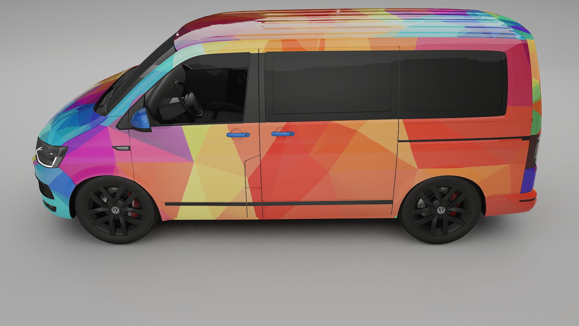 VW Transporter T6 Multivan VECTOR VIBE – Kit Wrap PPF Personalizat din Folie de Poliuretan Imprimabilă