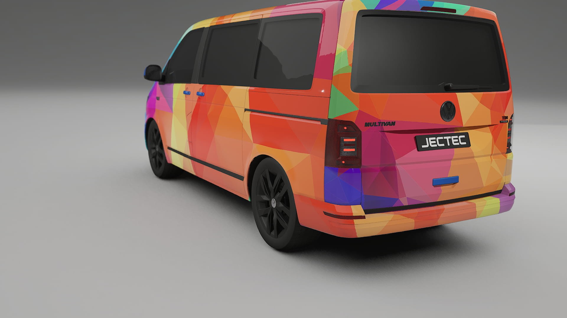 VW Transporter T6 Multivan VECTOR VIBE – Kit Wrap PPF Personalizat din Folie de Poliuretan Imprimabilă