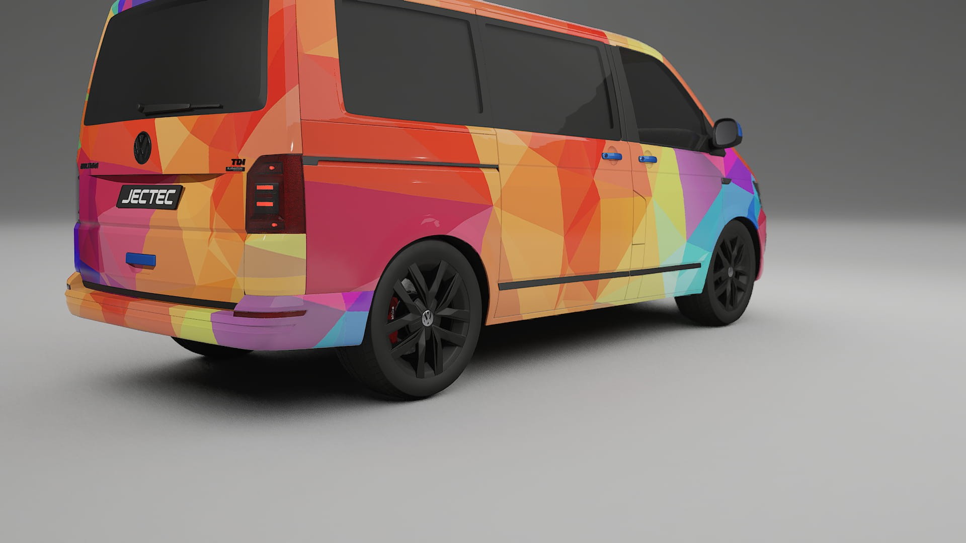 VW Transporter T6 Multivan VECTOR VIBE – Kit Wrap PPF Personalizat din Folie de Poliuretan Imprimabilă