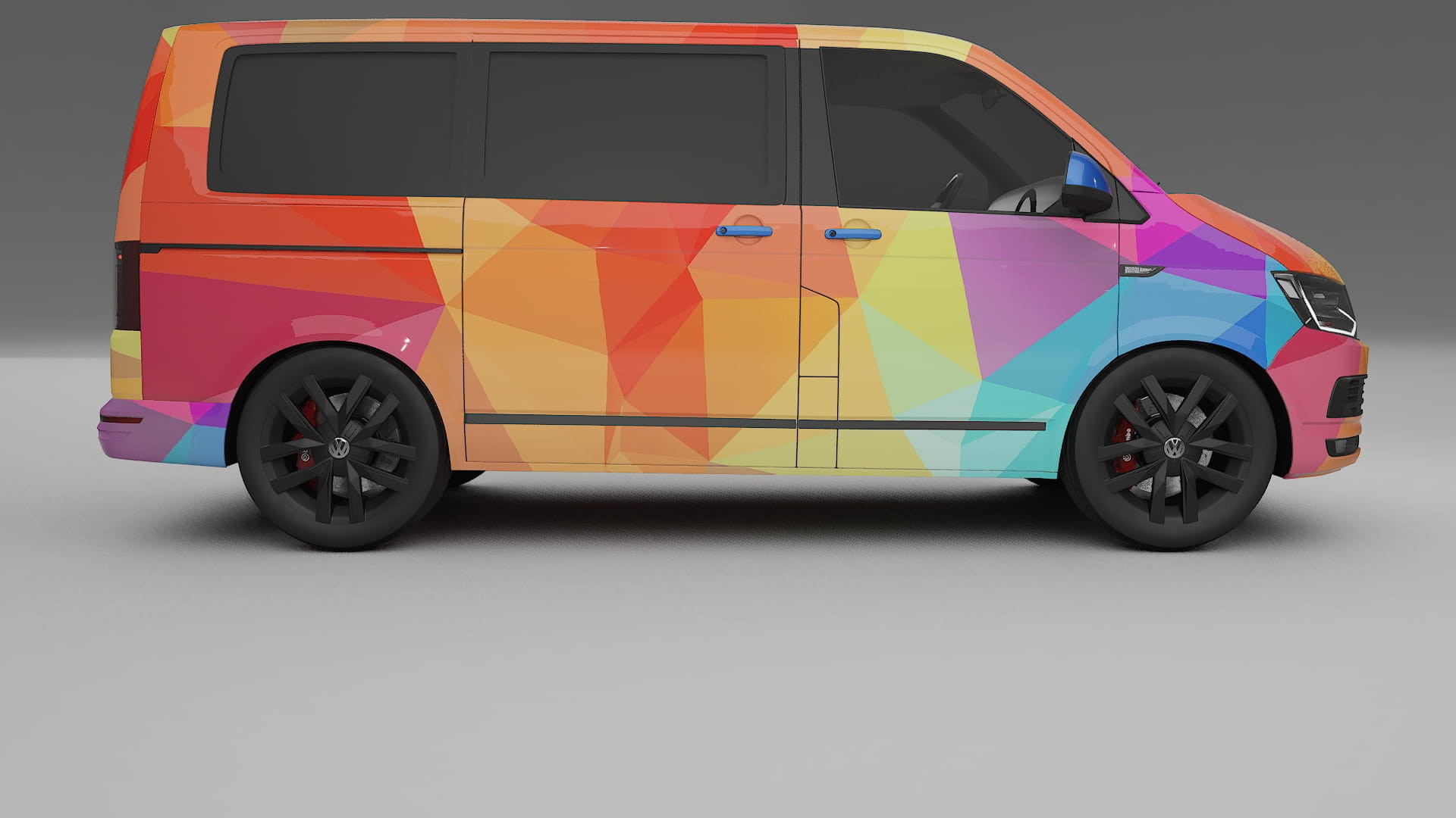 VW Transporter T6 Multivan VECTOR VIBE – Kit Wrap PPF Personalizat din Folie de Poliuretan Imprimabilă