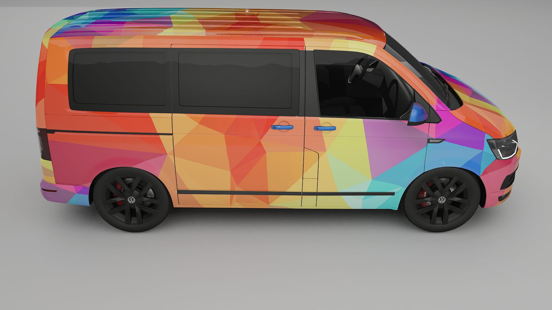 VW Transporter T6 Multivan VECTOR VIBE – Kit Wrap PPF Personalizat din Folie de Poliuretan Imprimabilă