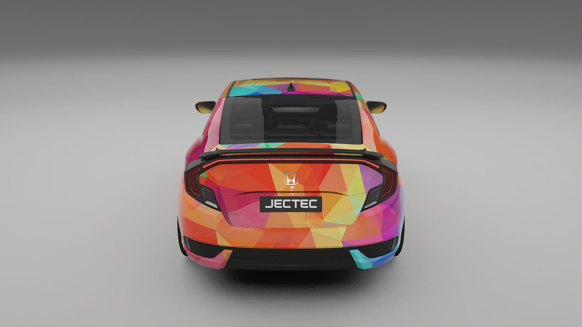 Honda Civic coupe prefacelift pre-LCI VECTOR VIBE – Kit Wrap PPF Personalizat din Folie de Poliuretan Imprimabilă